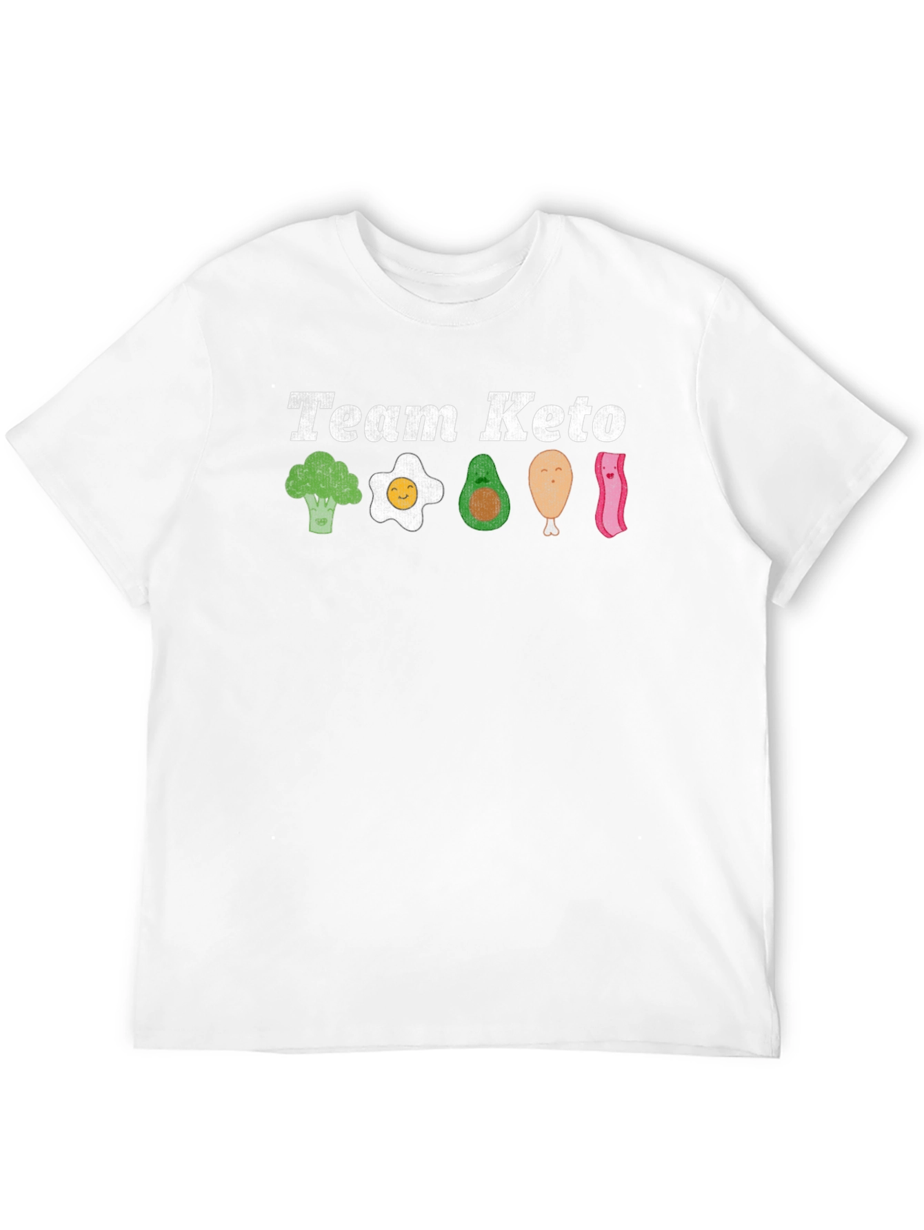 Team Keto T-Shirt - Broccoli Egg Avocado & Bacon