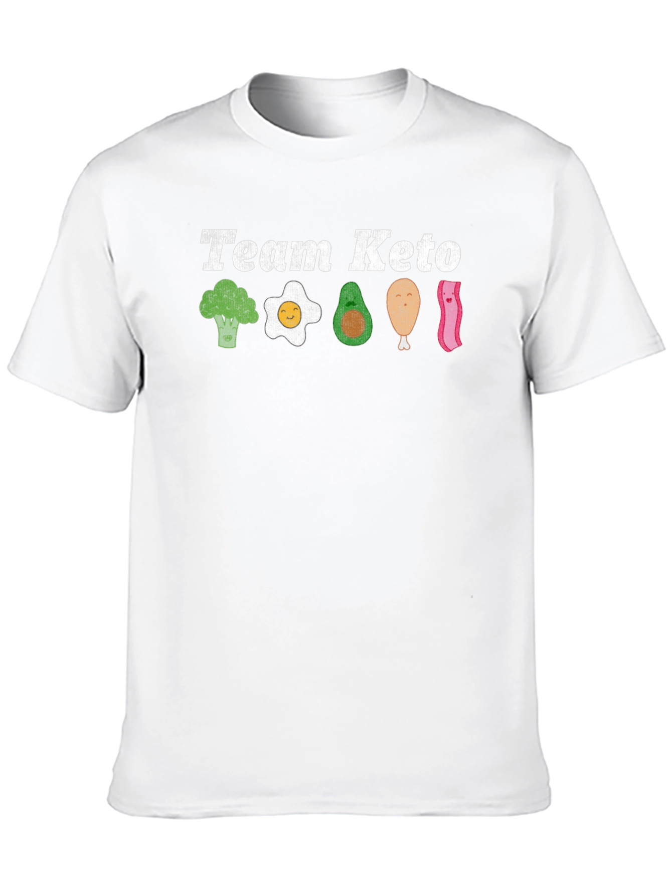 Team Keto T-Shirt - Broccoli Egg Avocado & Bacon