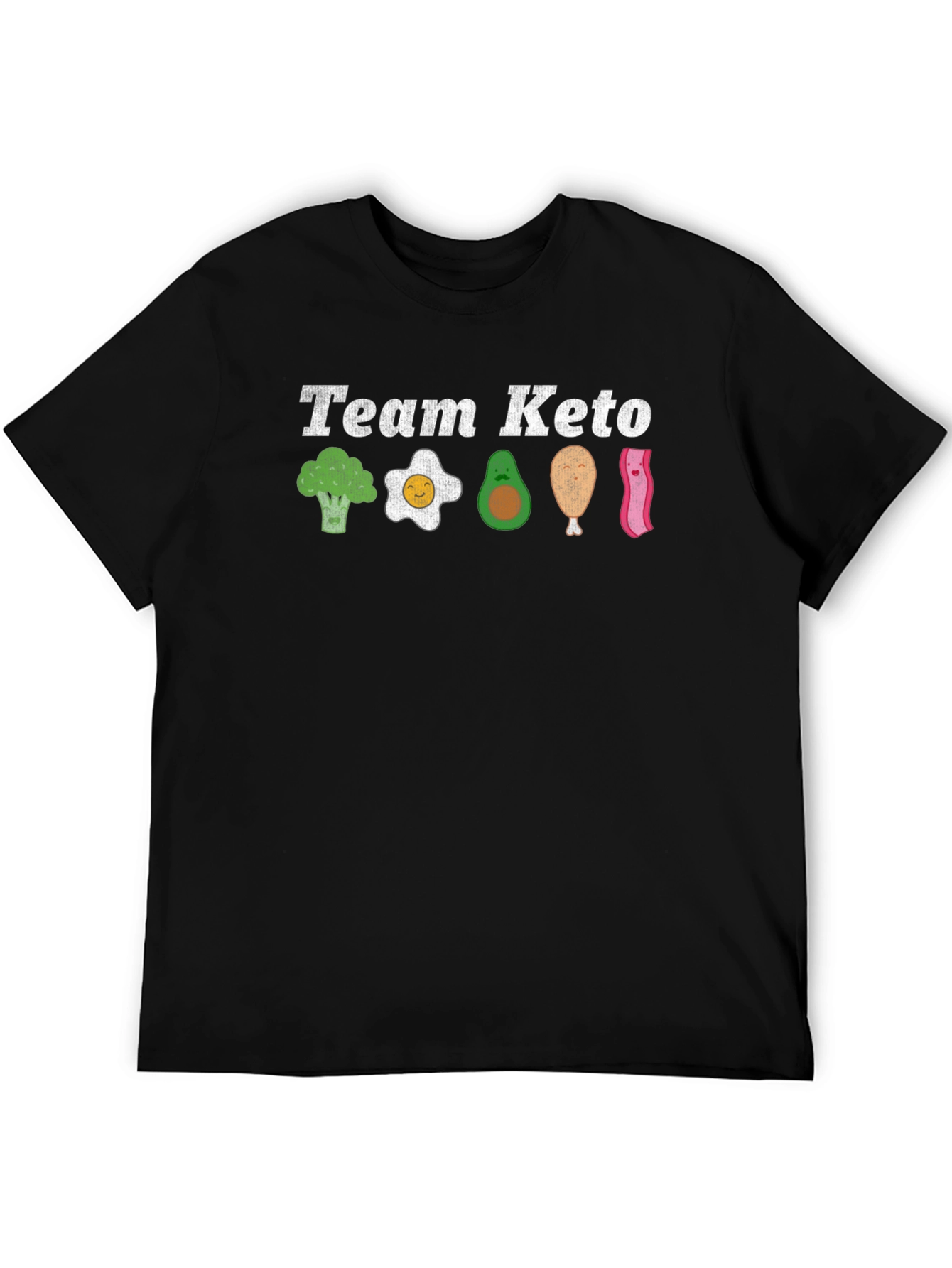 Team Keto T-Shirt - Broccoli Egg Avocado & Bacon