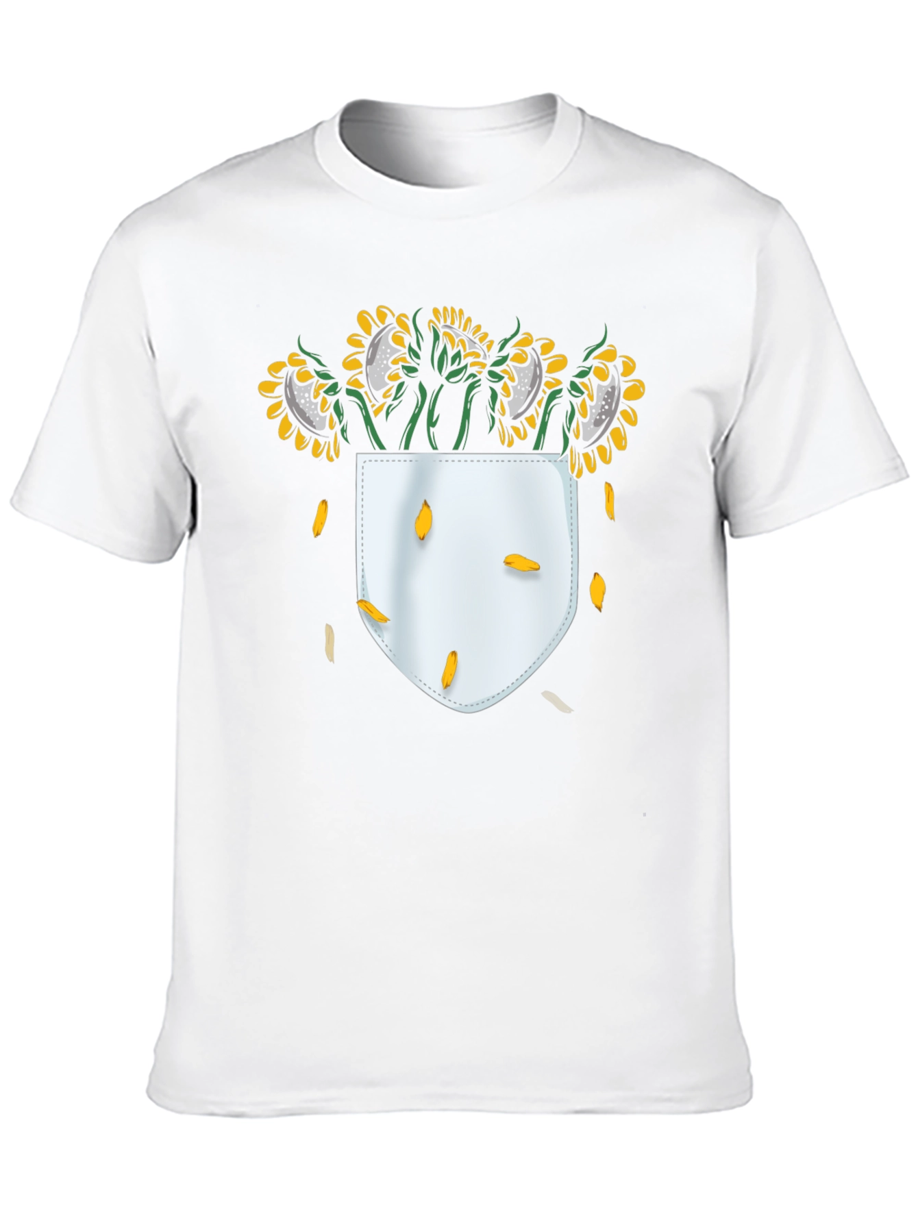 Sunflower Pocket T-Shirt - Black Graphic Tee