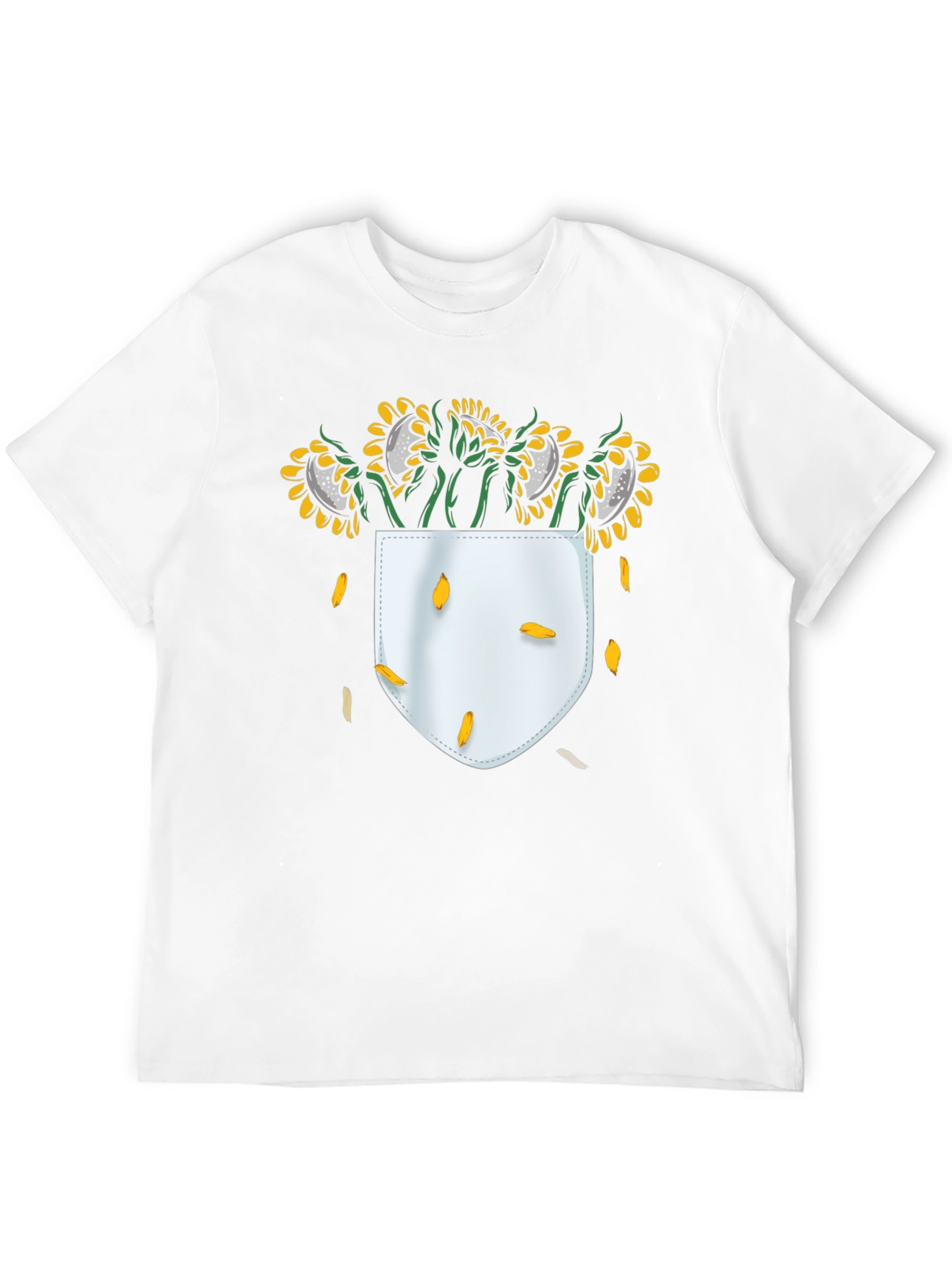 Sunflower Pocket T-Shirt - Black Graphic Tee