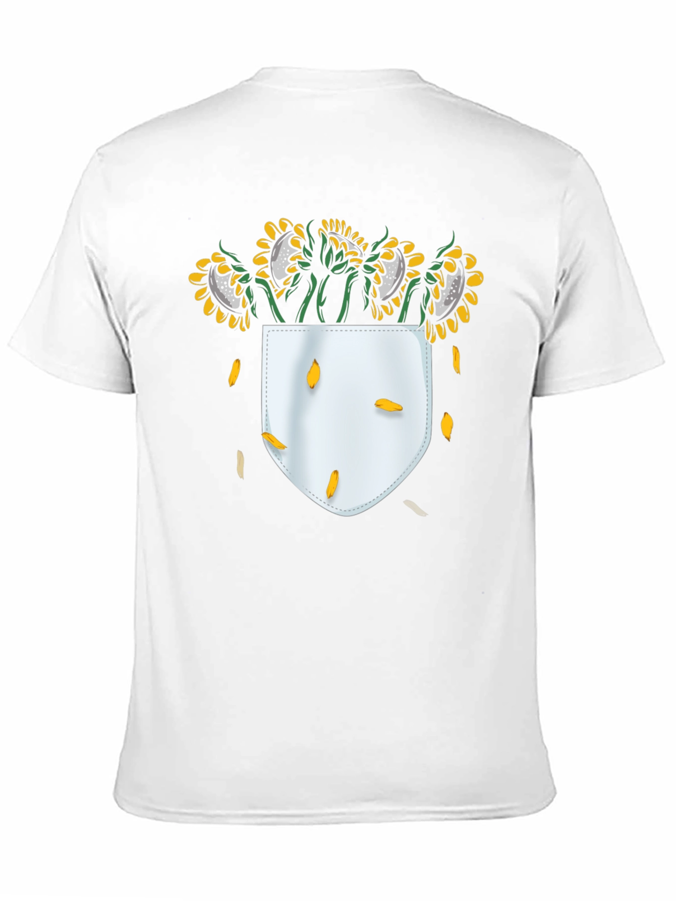 Sunflower Pocket T-Shirt - Black Graphic Tee