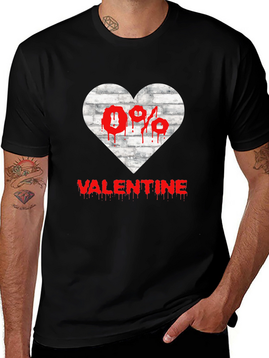 Anti Valentines Day Heart Graphic T-Shirt