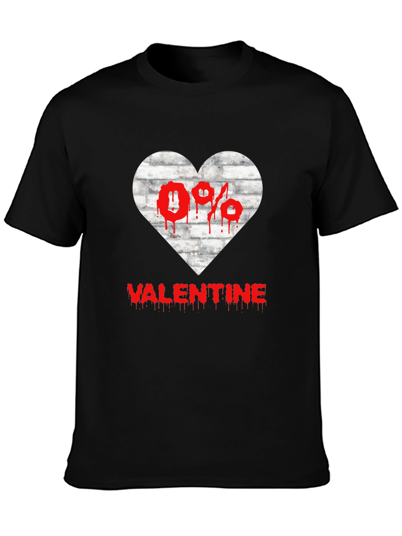 Anti Valentines Day Heart Graphic T-Shirt