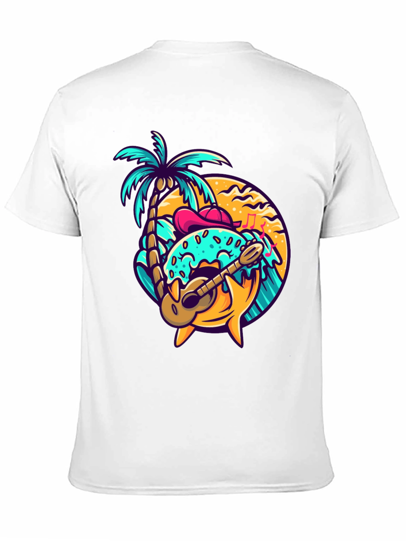 Donut Island Graphic Tee - Tropical Summer Shirt