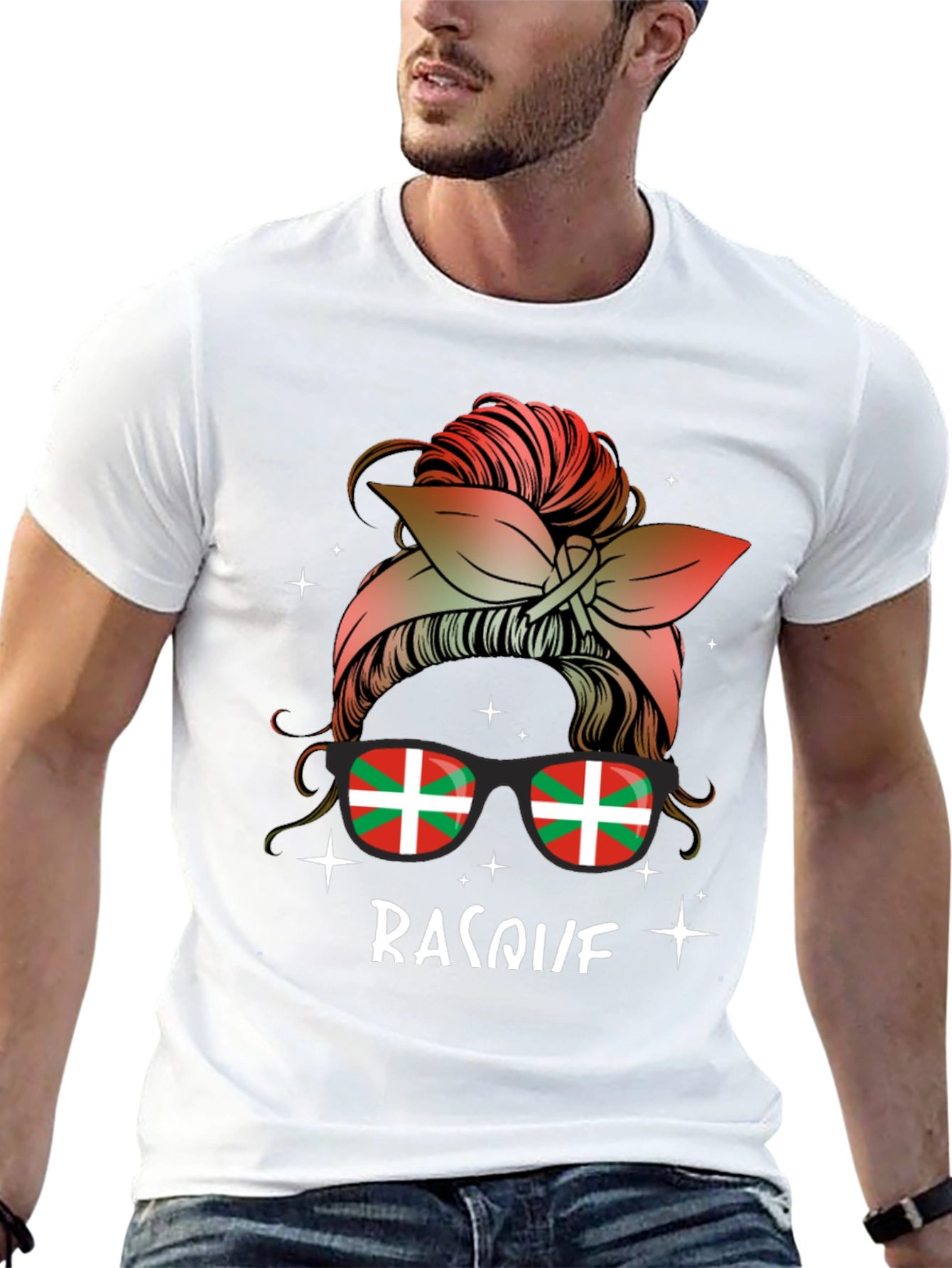 Basque Messy Bun T-Shirt
