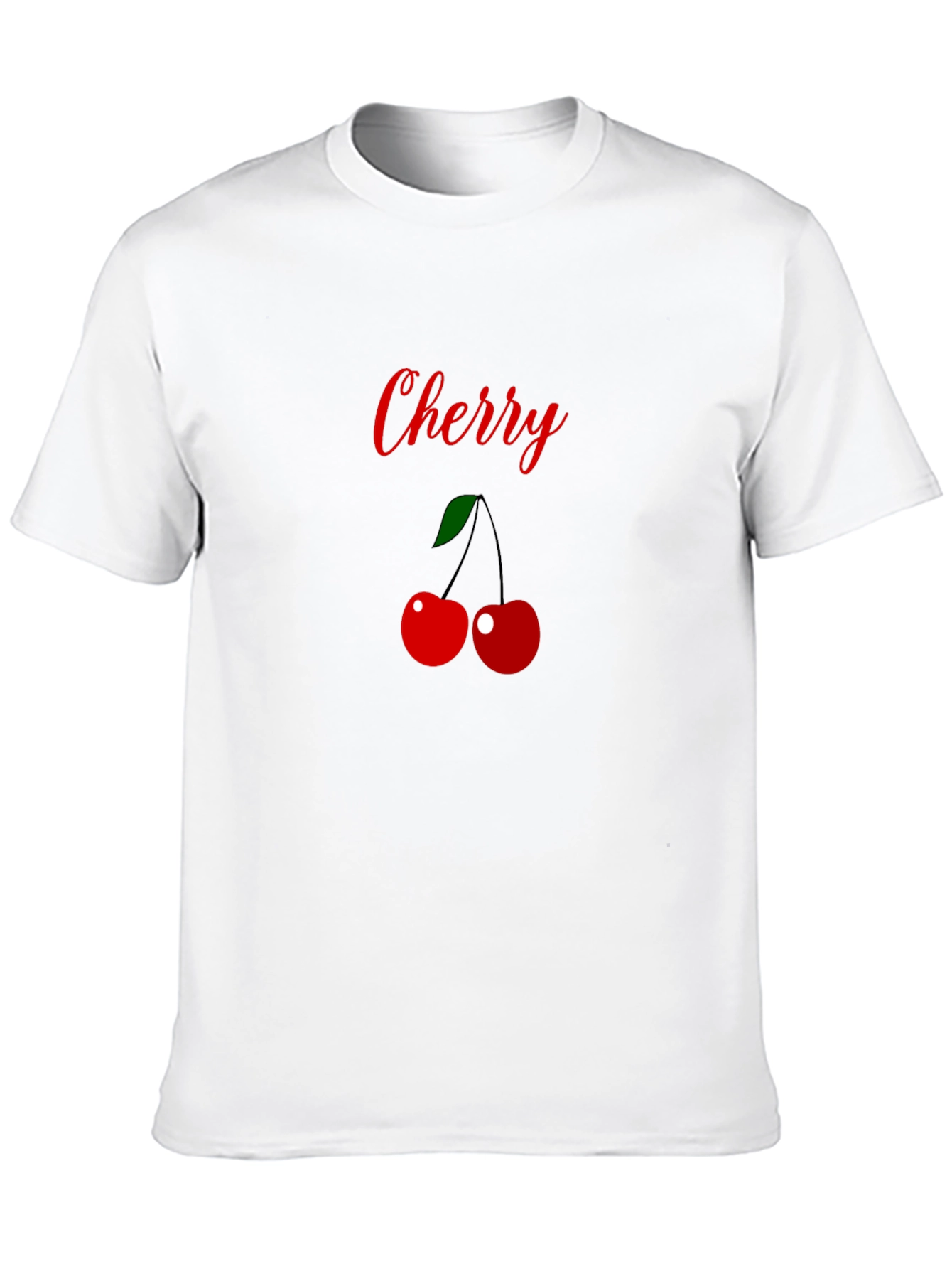 Cherry Graphic T-Shirt -  Stylish Black Tee
