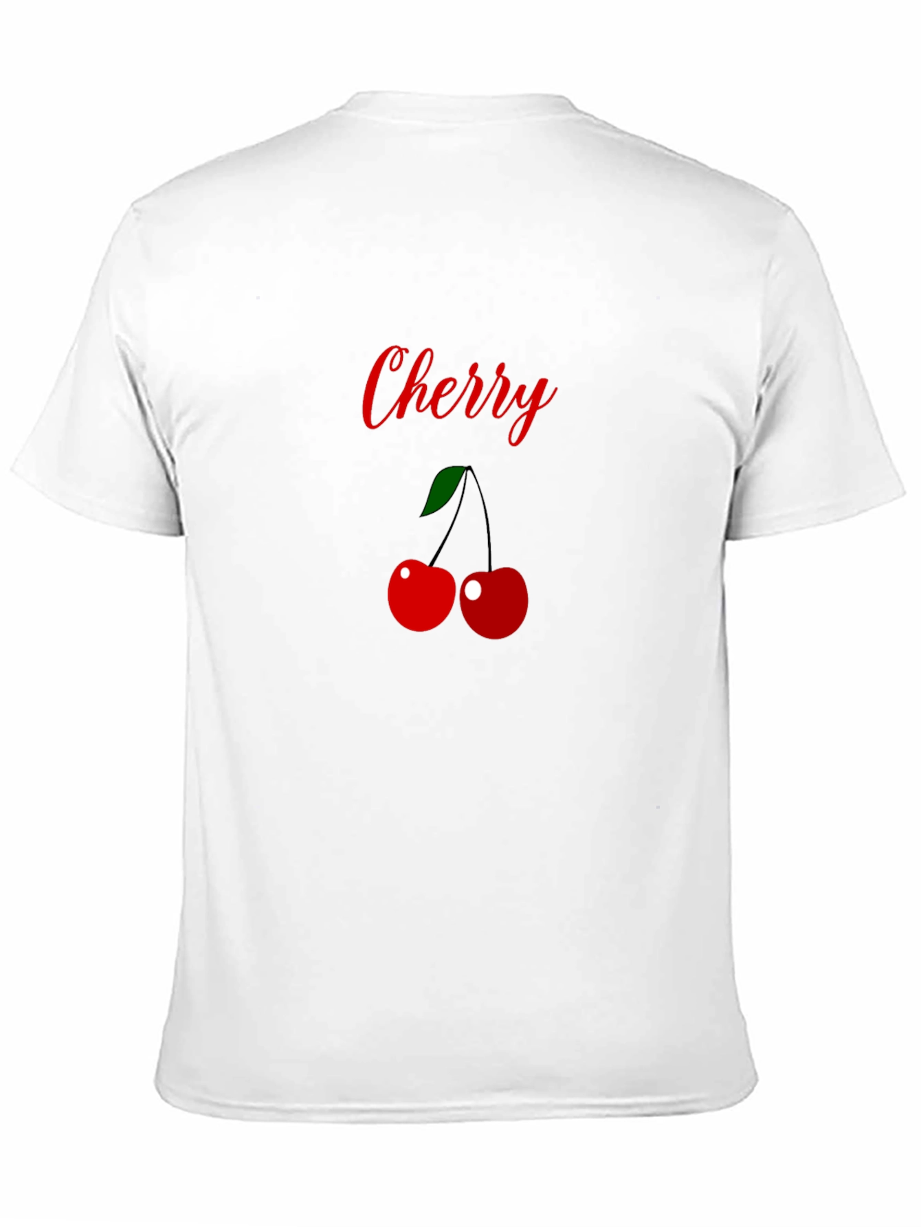 Cherry Graphic T-Shirt -  Stylish Black Tee