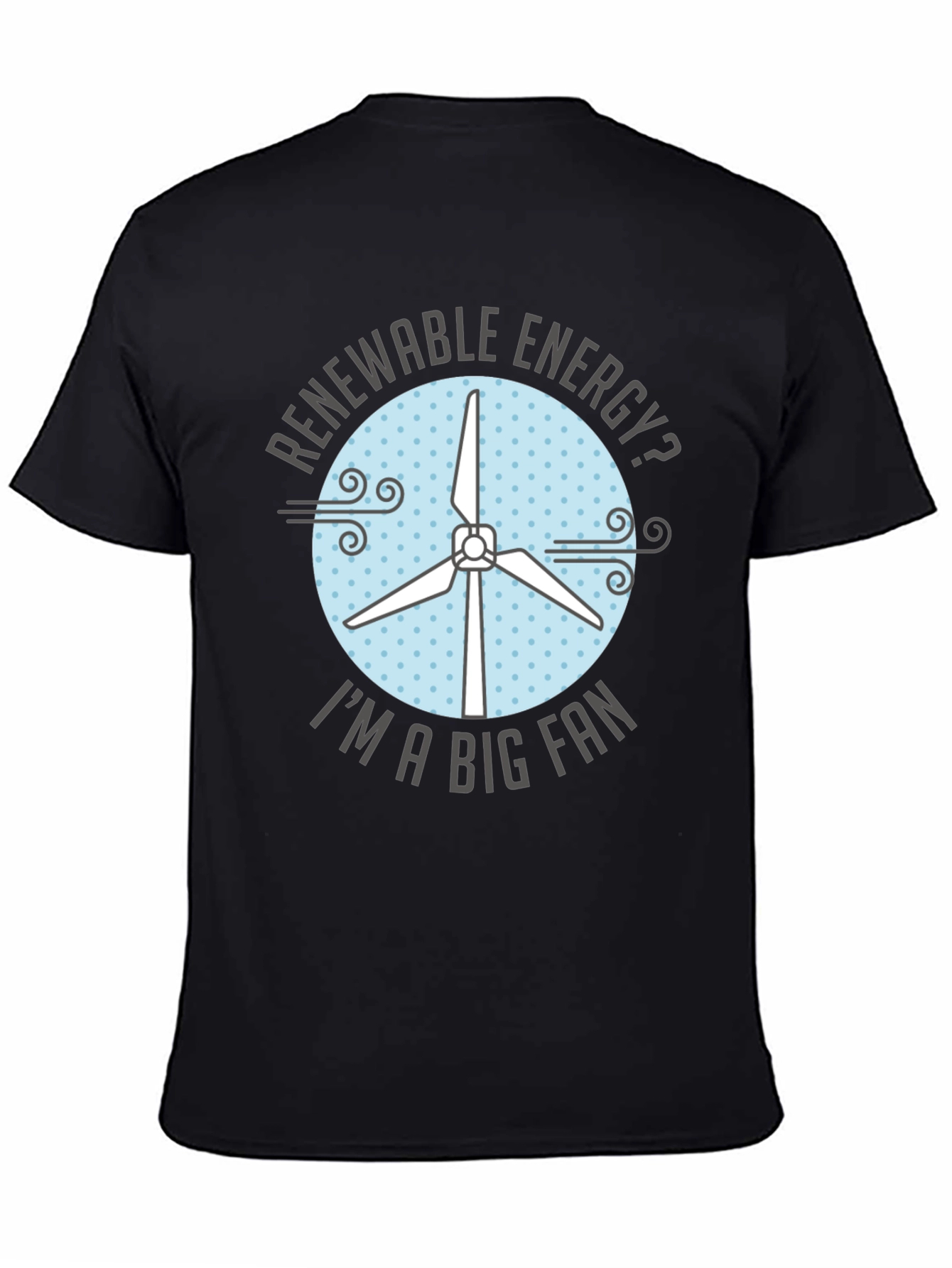 Renewable Energy Fan T-Shirt - Eco-Friendly Design