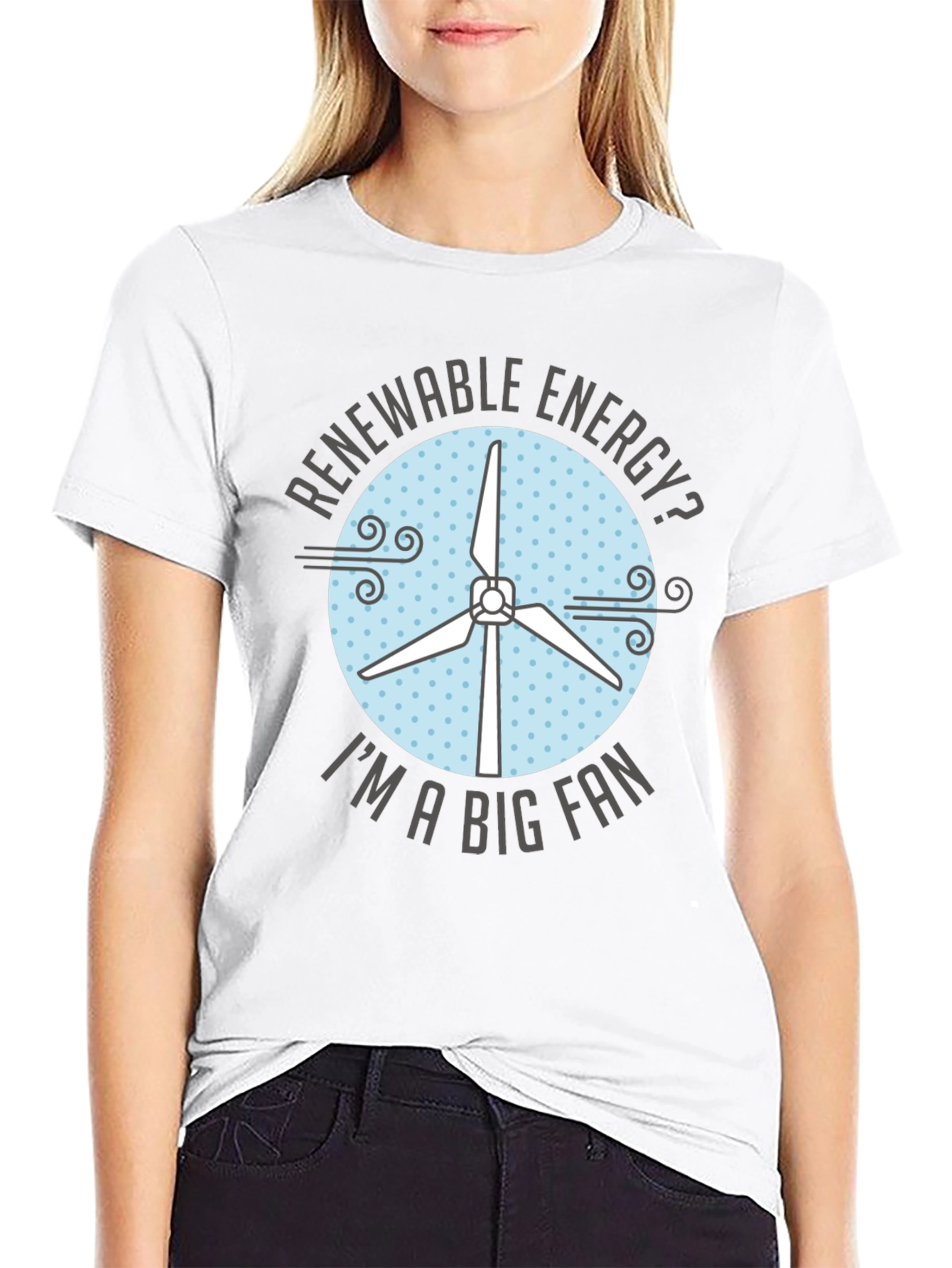 Renewable Energy Fan T-Shirt - Eco-Friendly Design