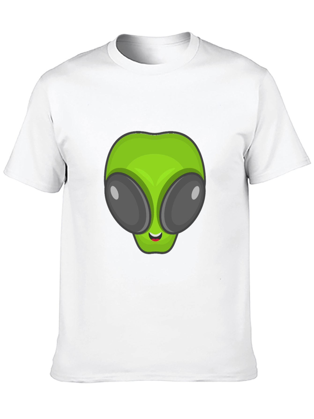 Alien Head Graphic Black T-Shirt