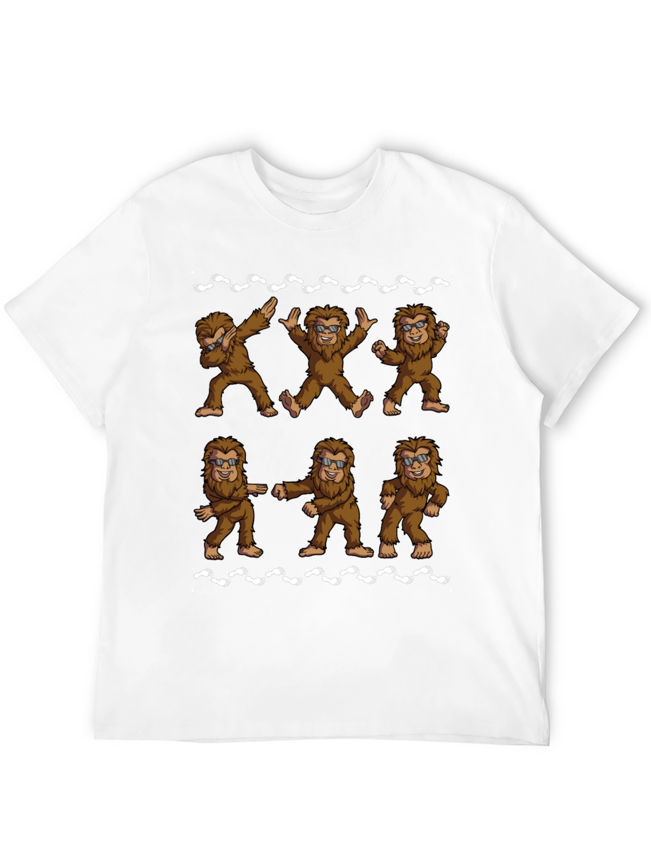 Funny Bigfoot Dance Black T-Shirt