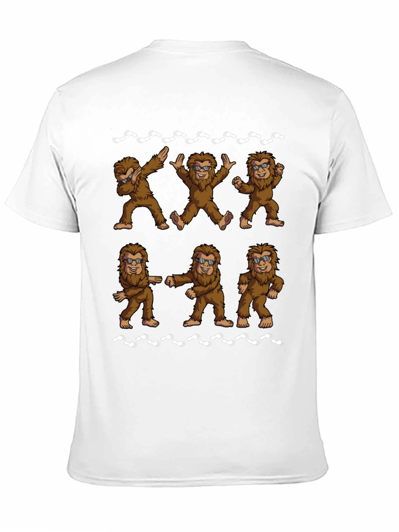 Funny Bigfoot Dance Black T-Shirt