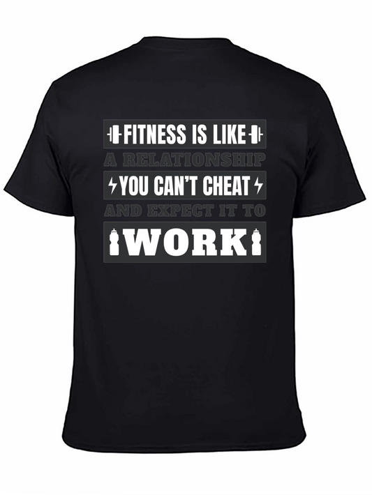 Fitness Relationship T-Shirt - Gym Motivation Tee