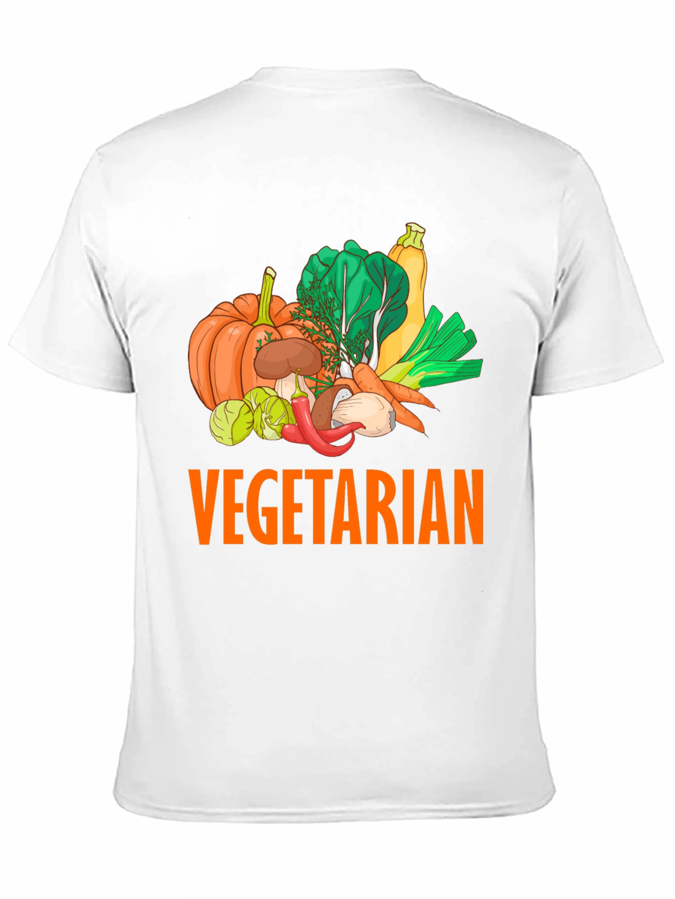 Vegetarian Graphic Tee - Fresh Veggie Design