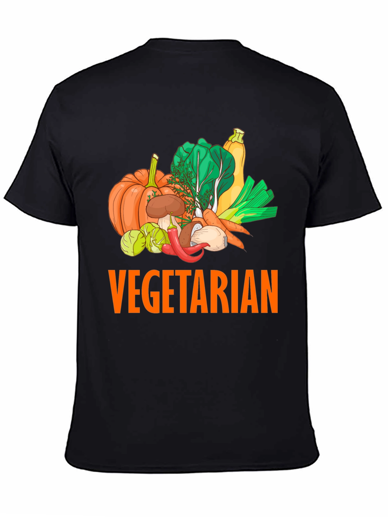 Vegetarian Graphic Tee - Fresh Veggie Design