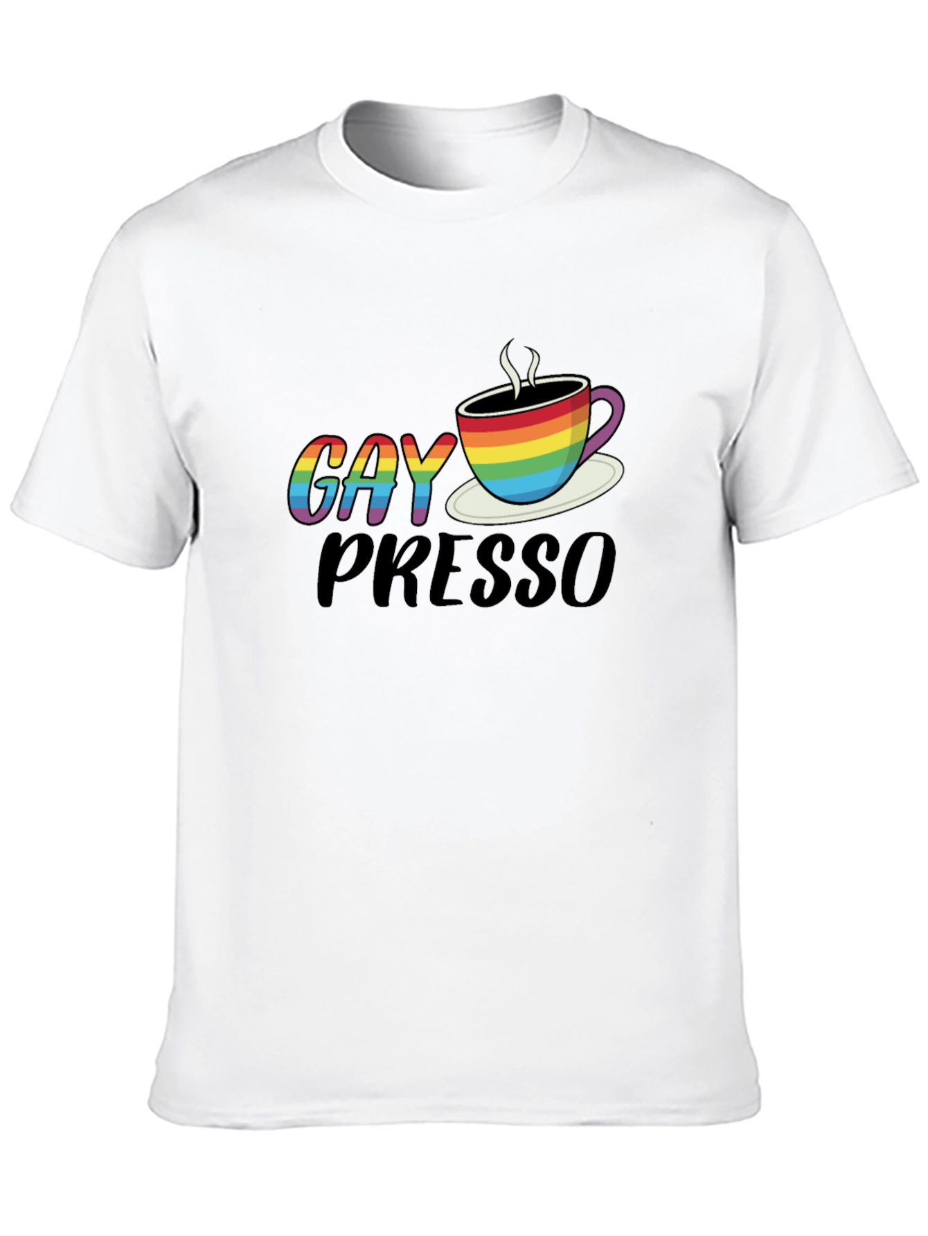Gay Presso Coffee T-Shirt LGBT Pride Tee