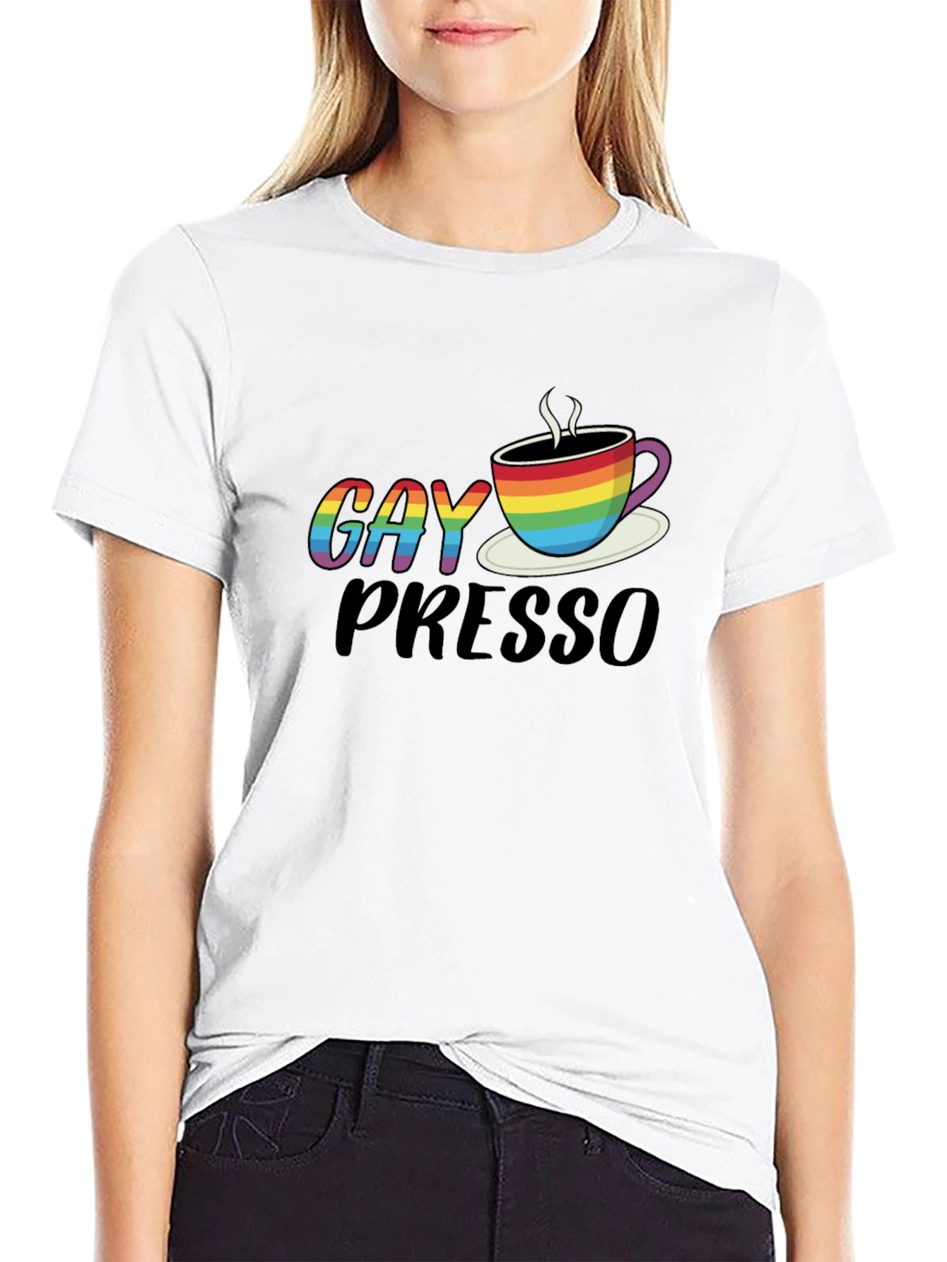 Gay Presso Coffee T-Shirt LGBT Pride Tee