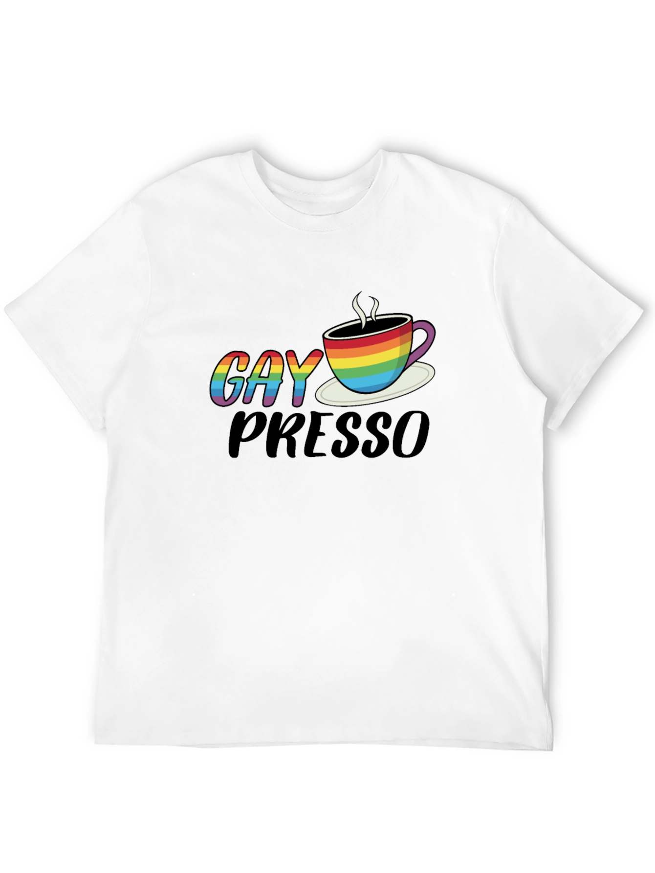 Gay Presso Coffee T-Shirt LGBT Pride Tee