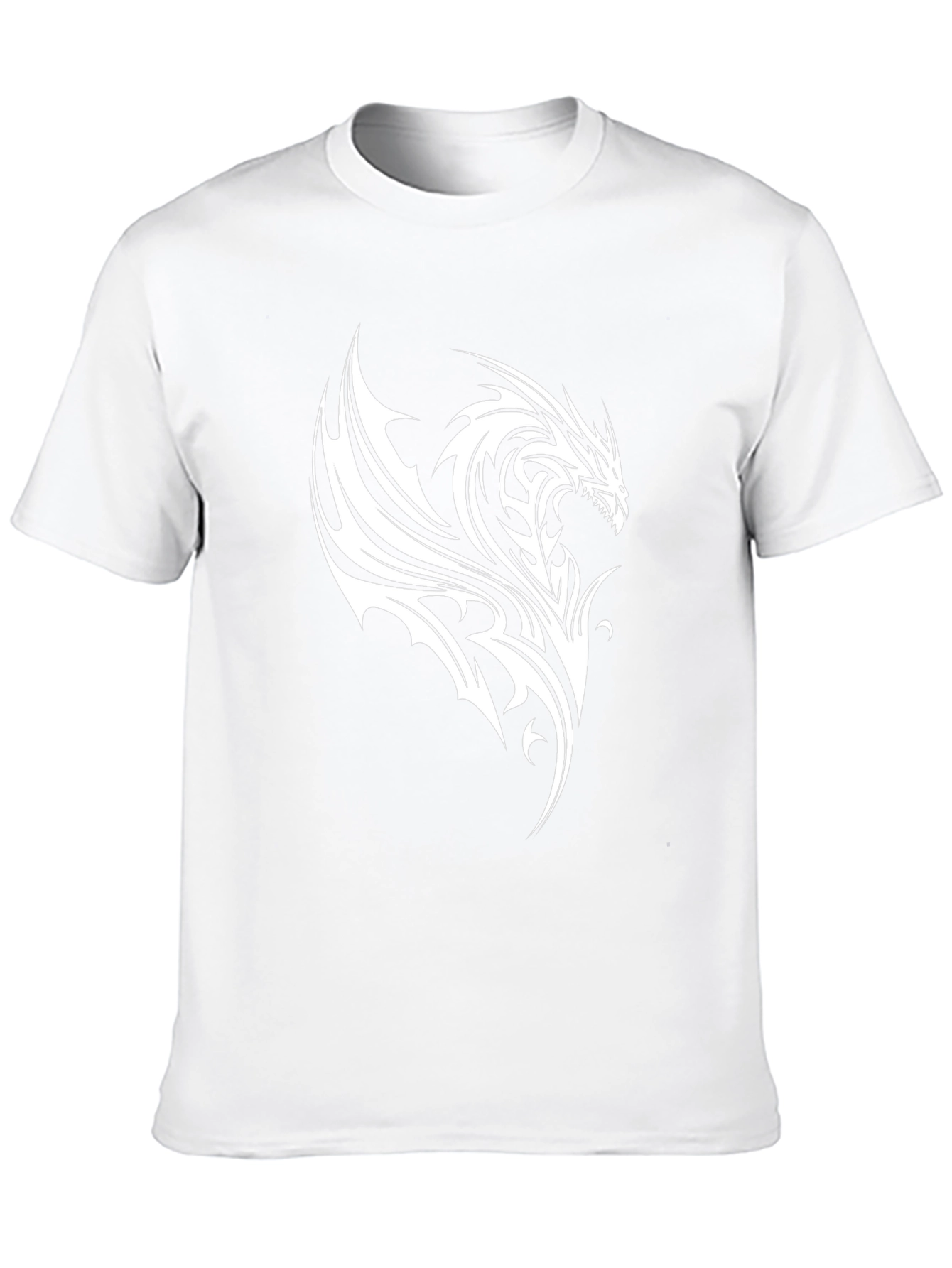 Dragon Graphic Print Black T-Shirt