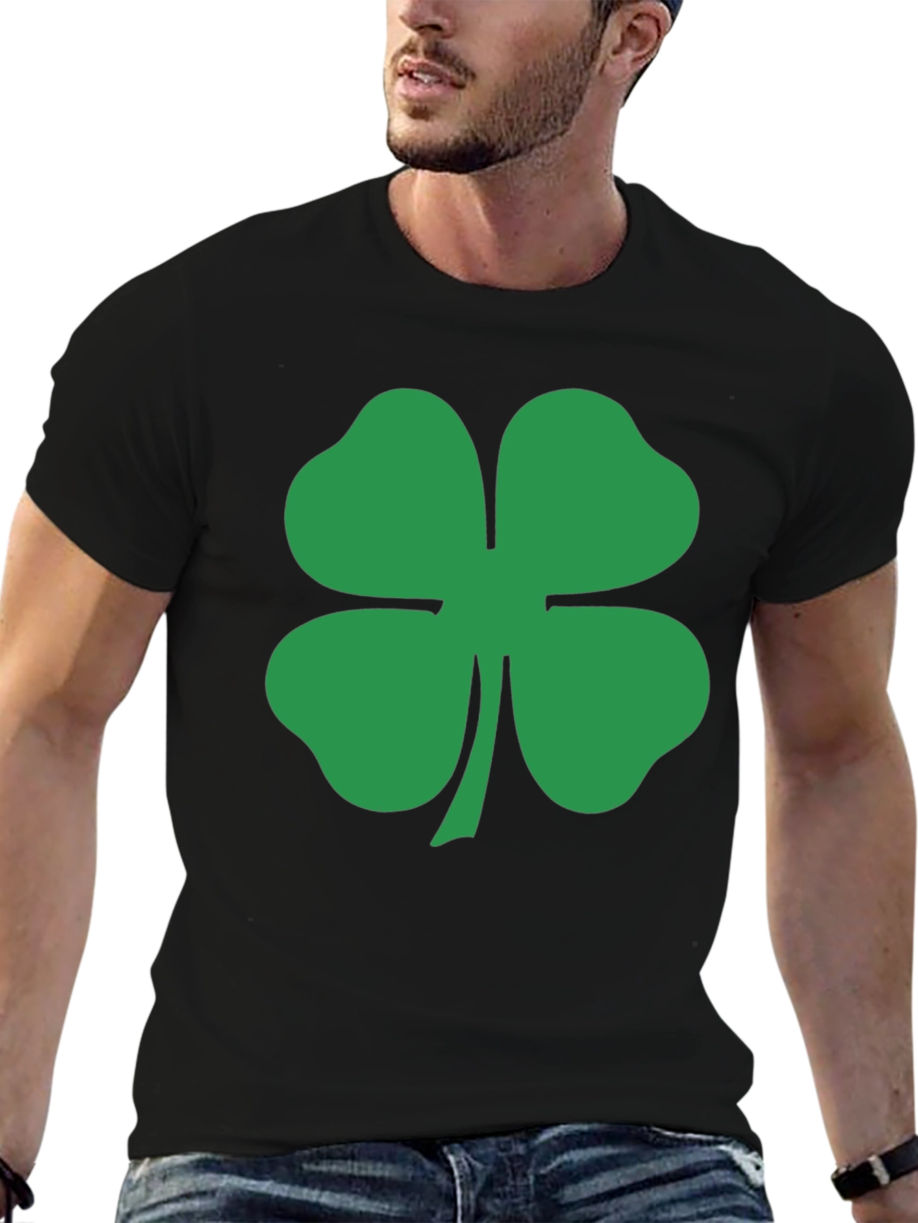 Shamrock T-Shirt - Lucky Green Four Leaf Clover Tee