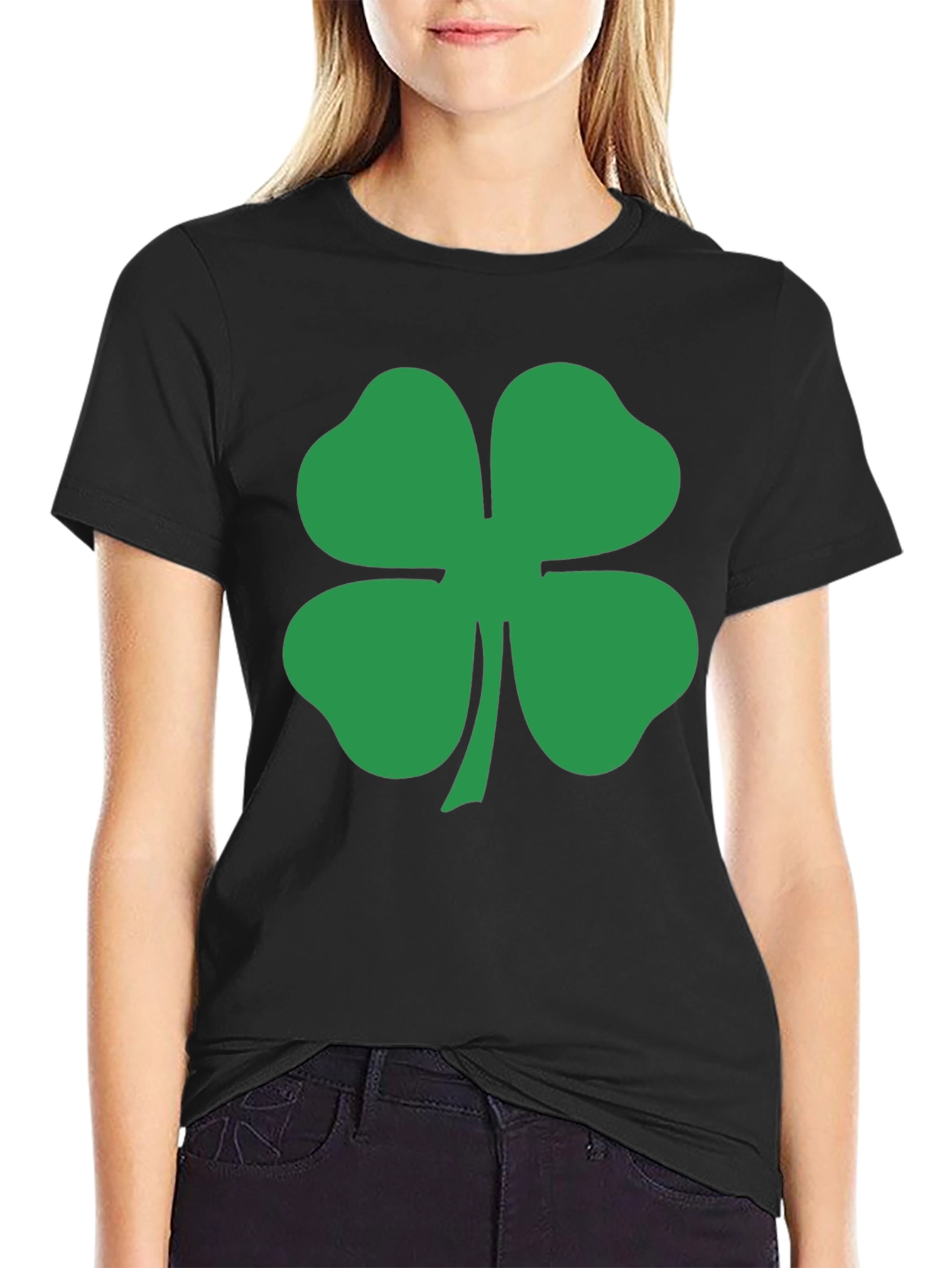 Shamrock T-Shirt - Lucky Green Four Leaf Clover Tee