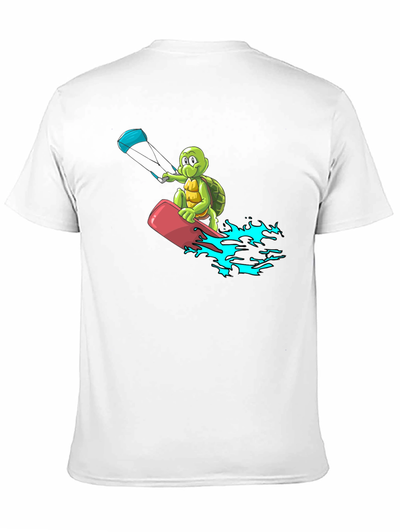 Turtle Kitesurfing Black T-Shirt