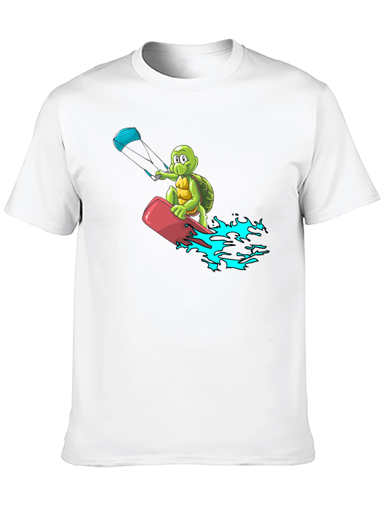 Turtle Kitesurfing Black T-Shirt