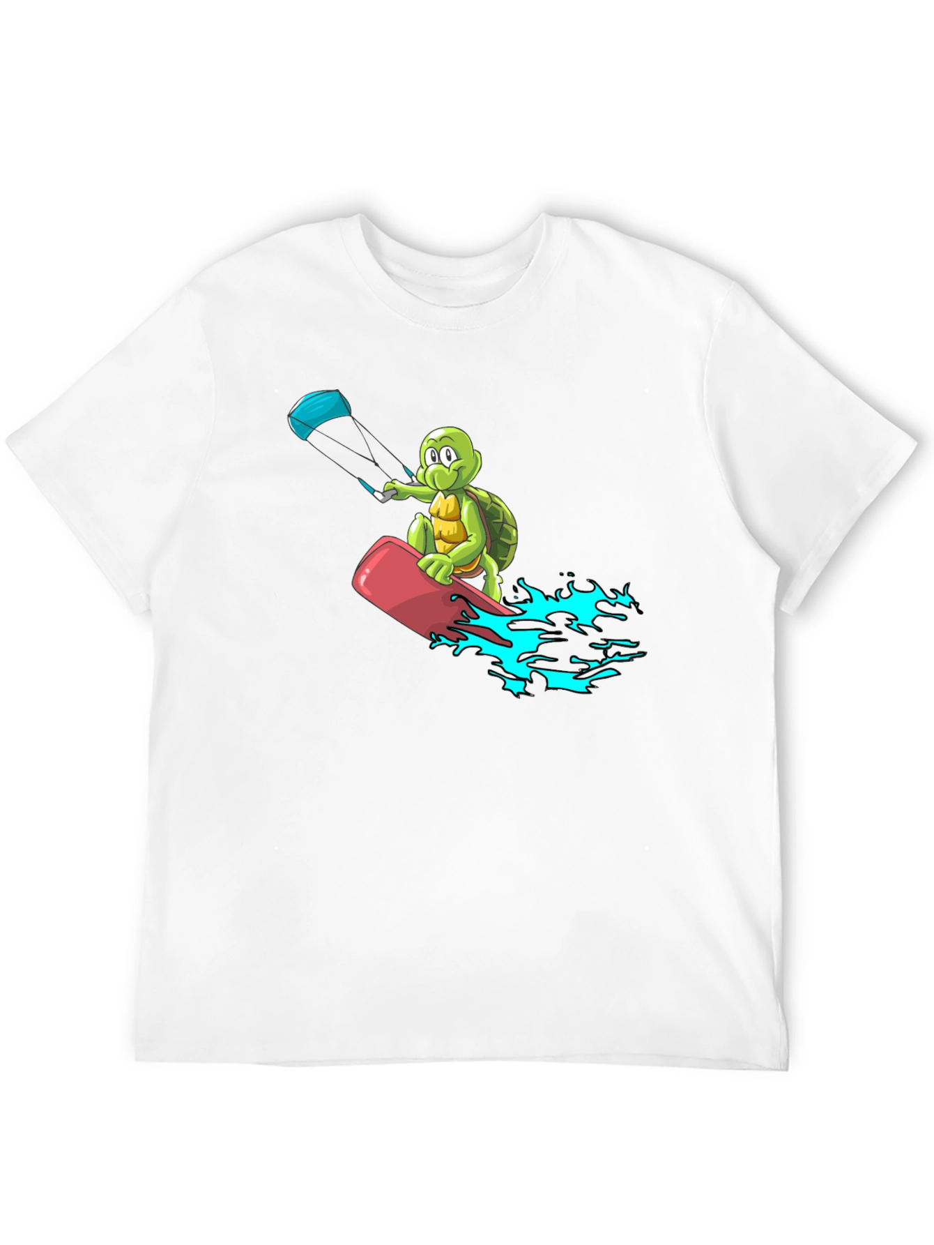 Turtle Kitesurfing Black T-Shirt
