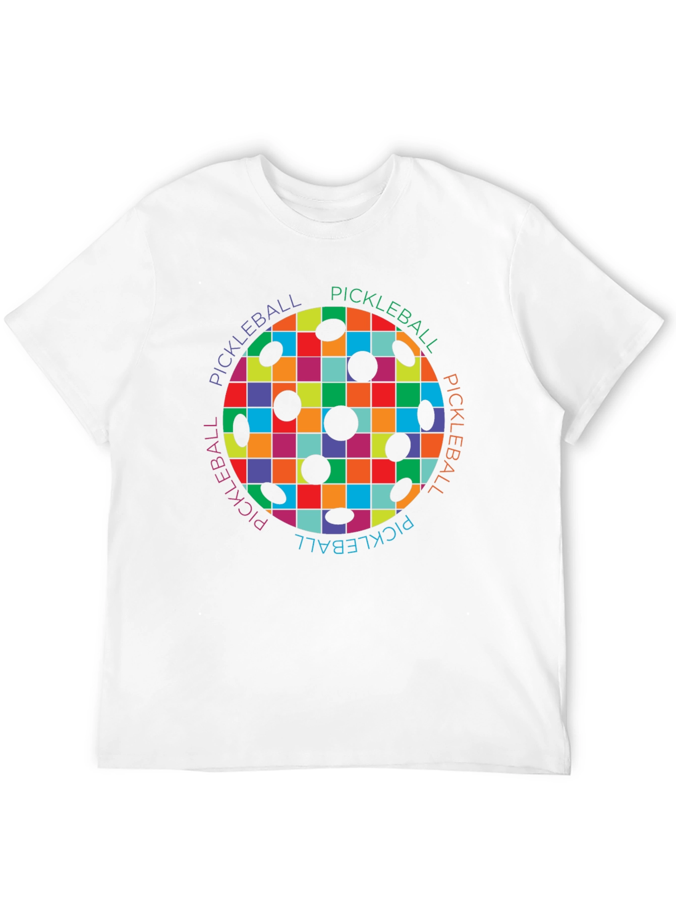 Colorful Pickleball Design T-Shirt