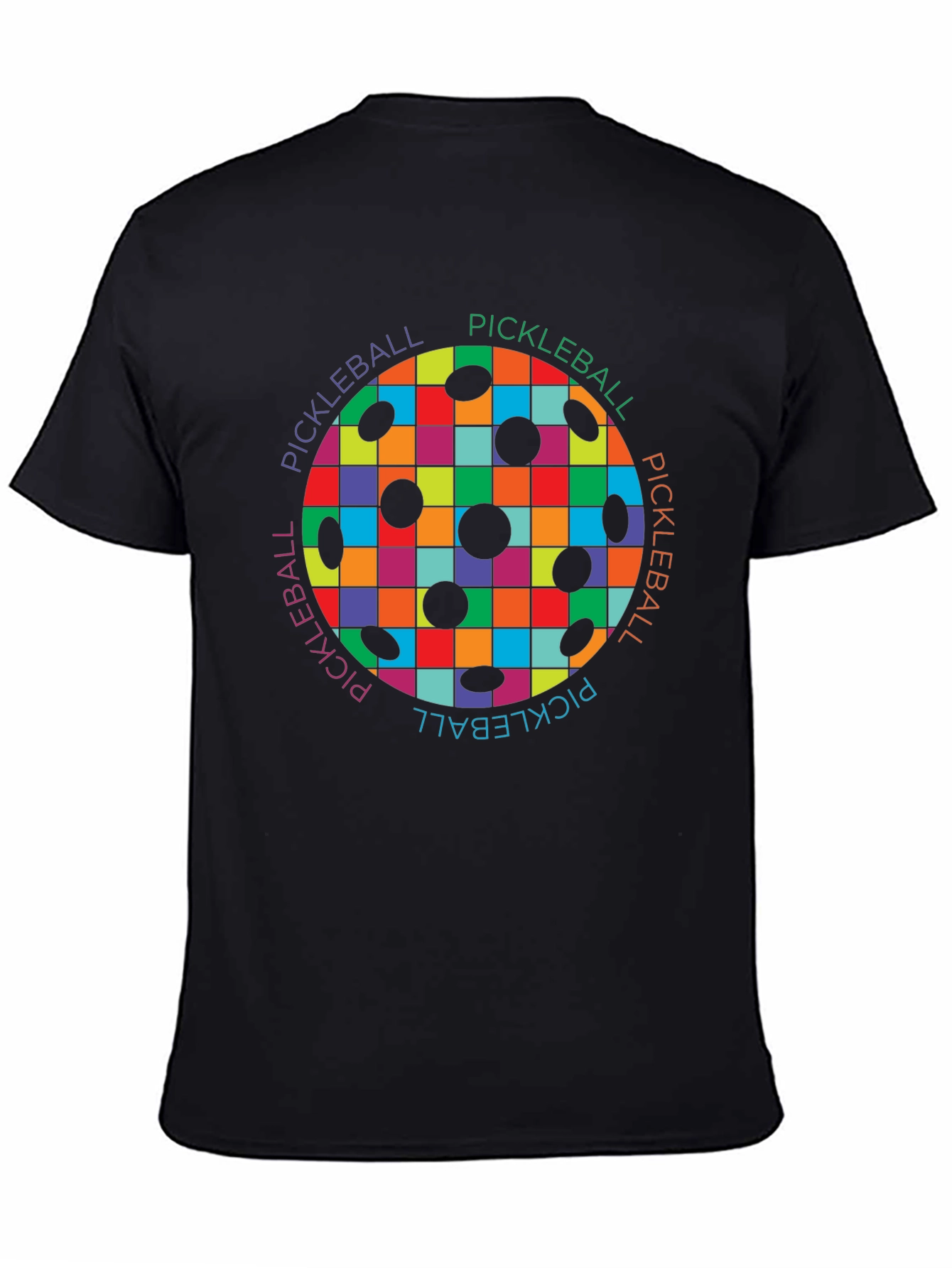 Colorful Pickleball Design T-Shirt