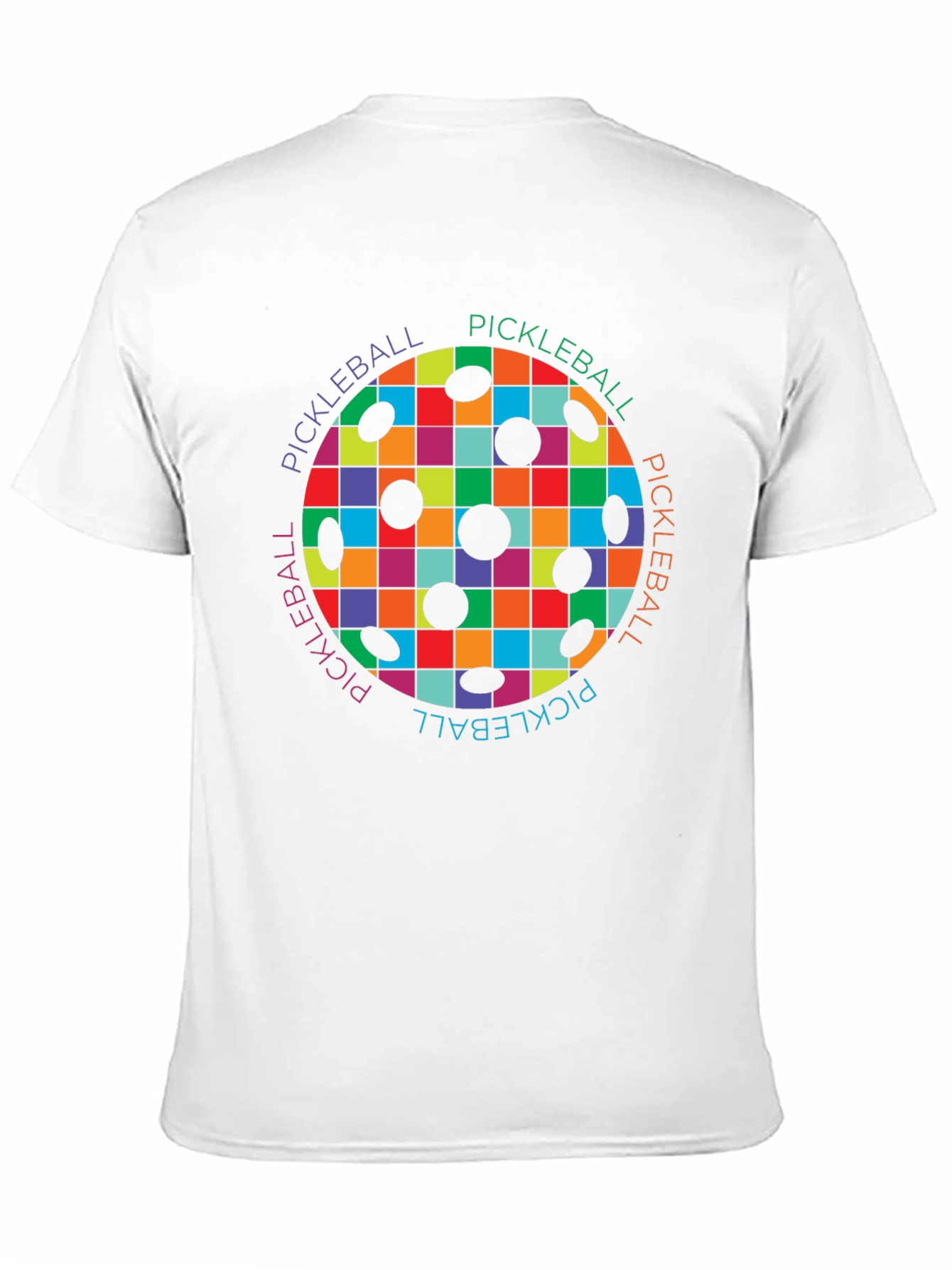 Colorful Pickleball Design T-Shirt