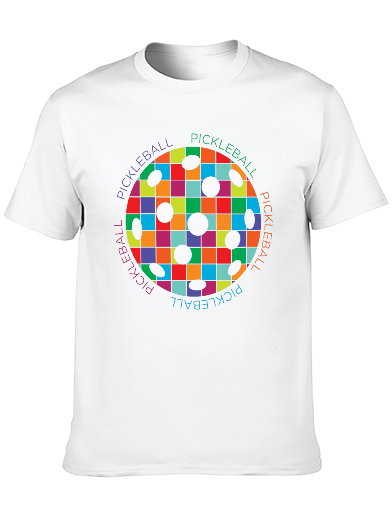 Colorful Pickleball Design T-Shirt