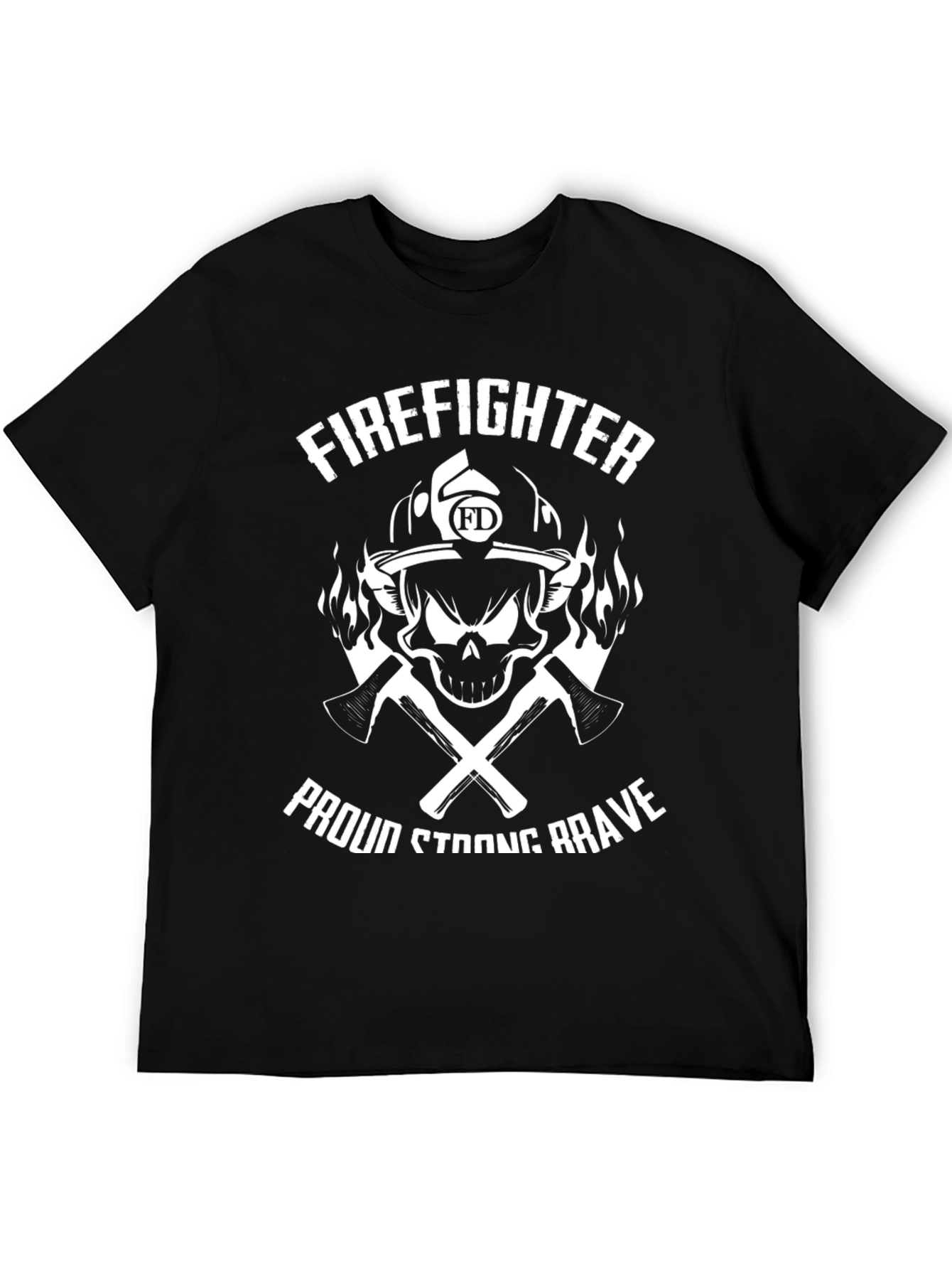 Firefighter Pride Tee - Brave Strong Proud