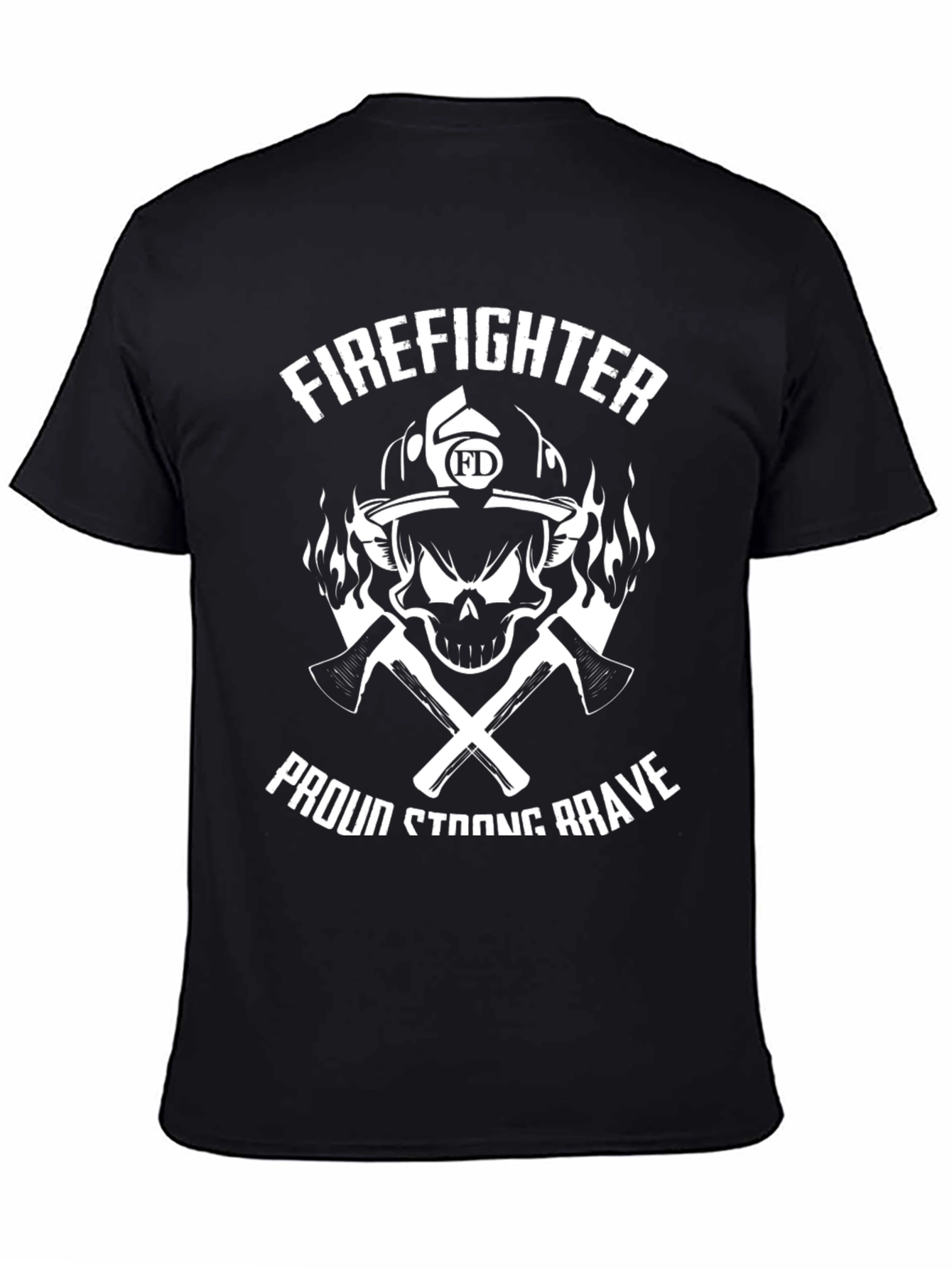 Firefighter Pride Tee - Brave Strong Proud