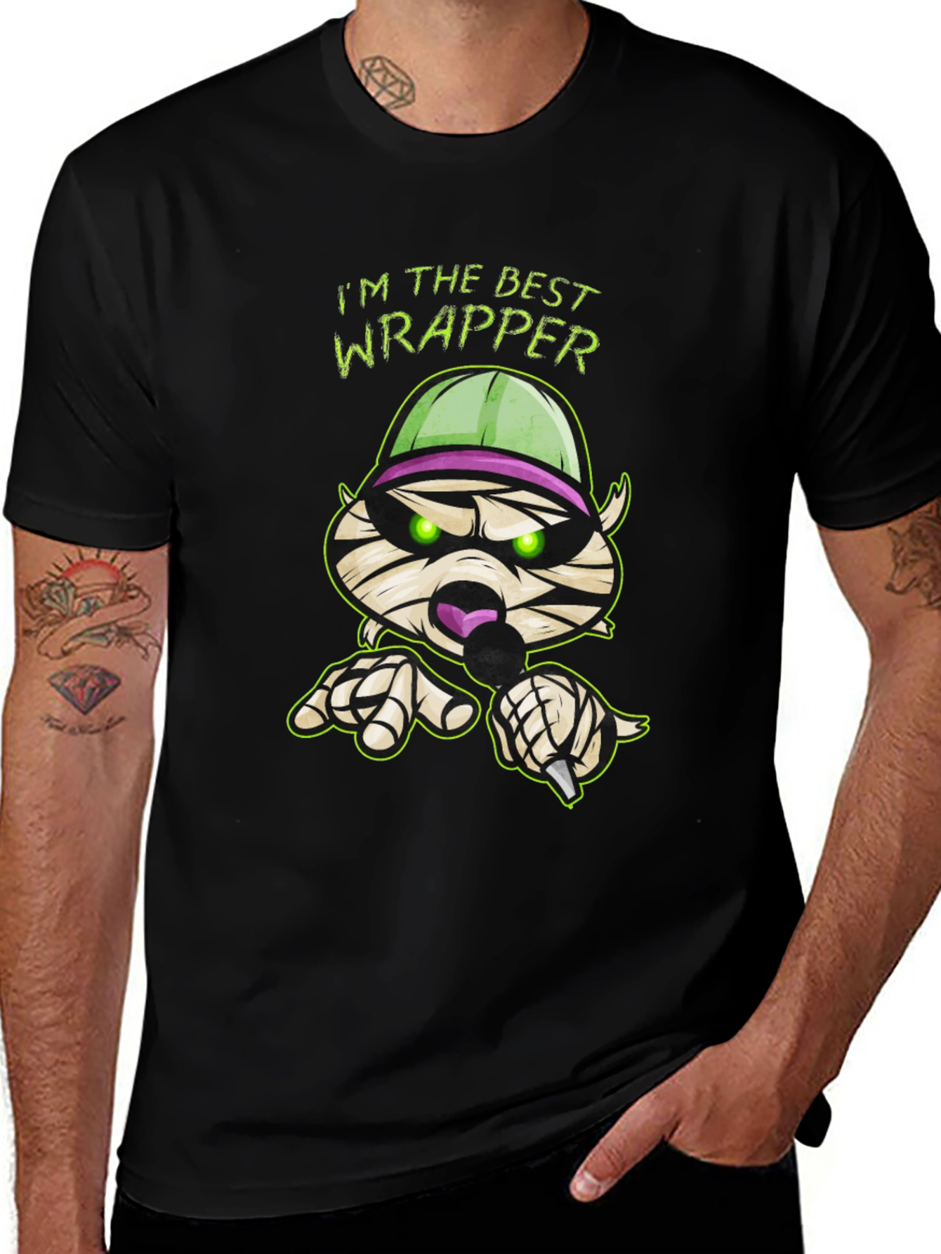 Best Wrapper Graphic T-Shirt - Funny Halloween Tee