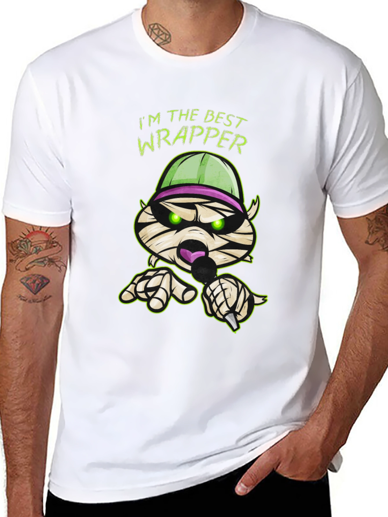 Best Wrapper Graphic T-Shirt - Funny Halloween Tee