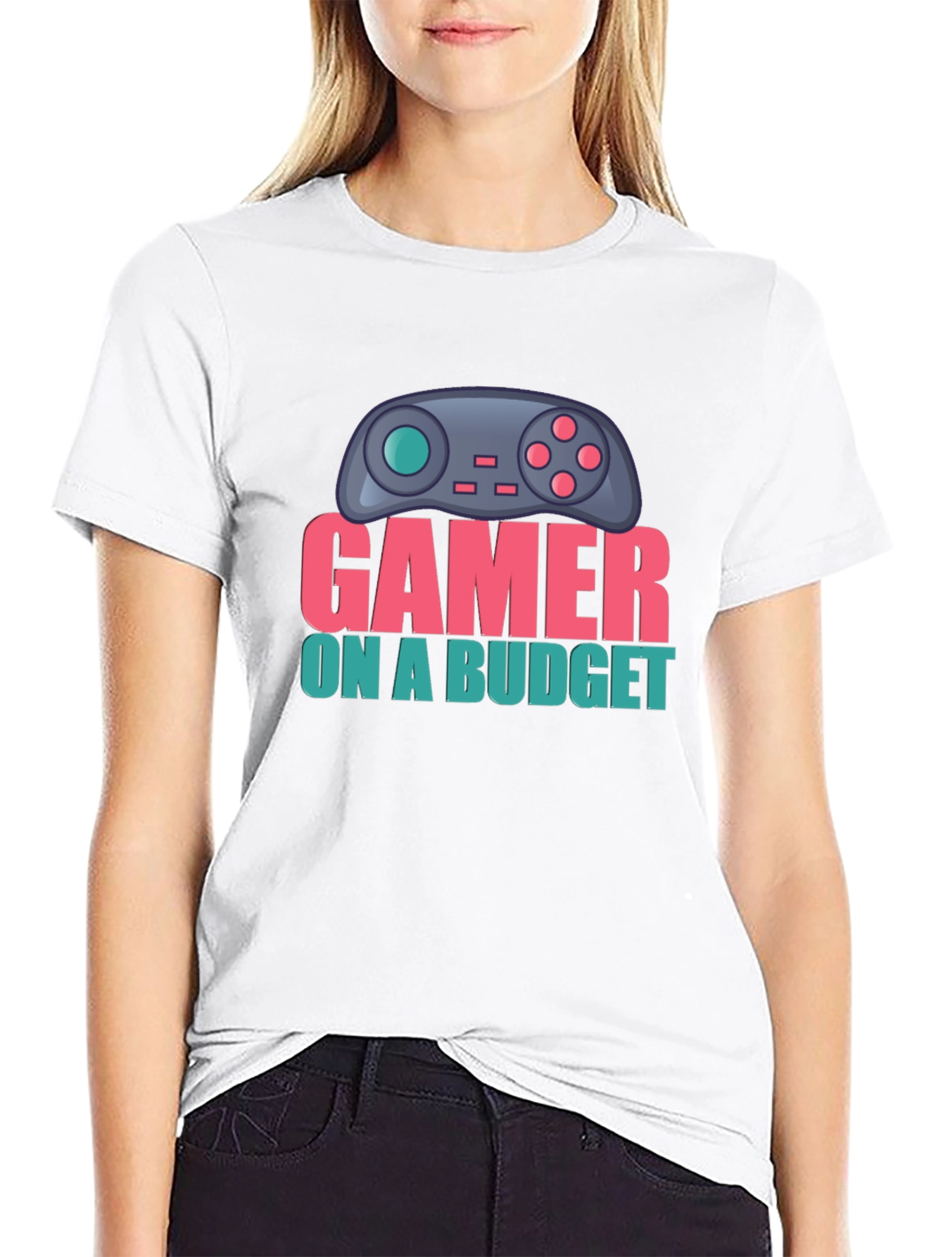 Gamer On A Budget T-Shirt - Black Cotton Tee