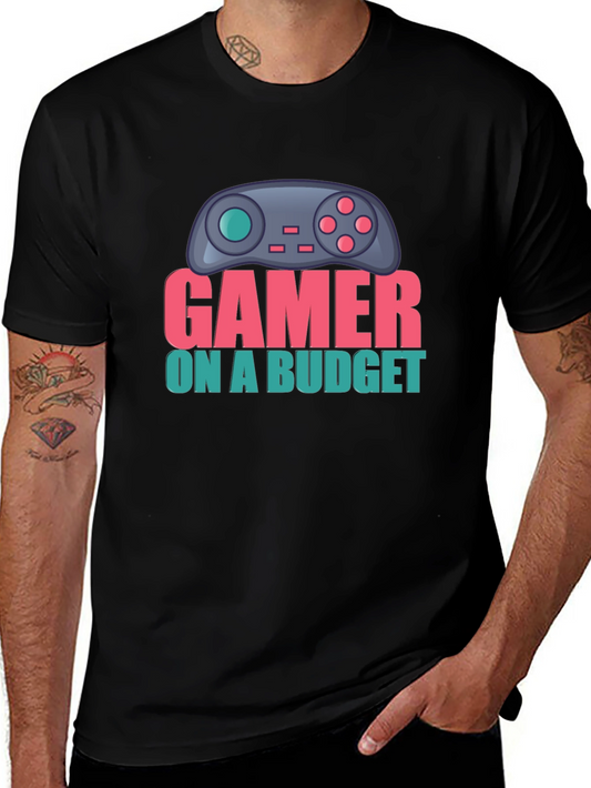 Gamer On A Budget T-Shirt - Black Cotton Tee