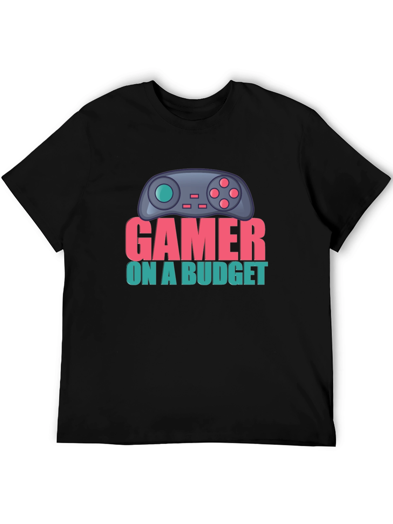 Gamer On A Budget T-Shirt - Black Cotton Tee