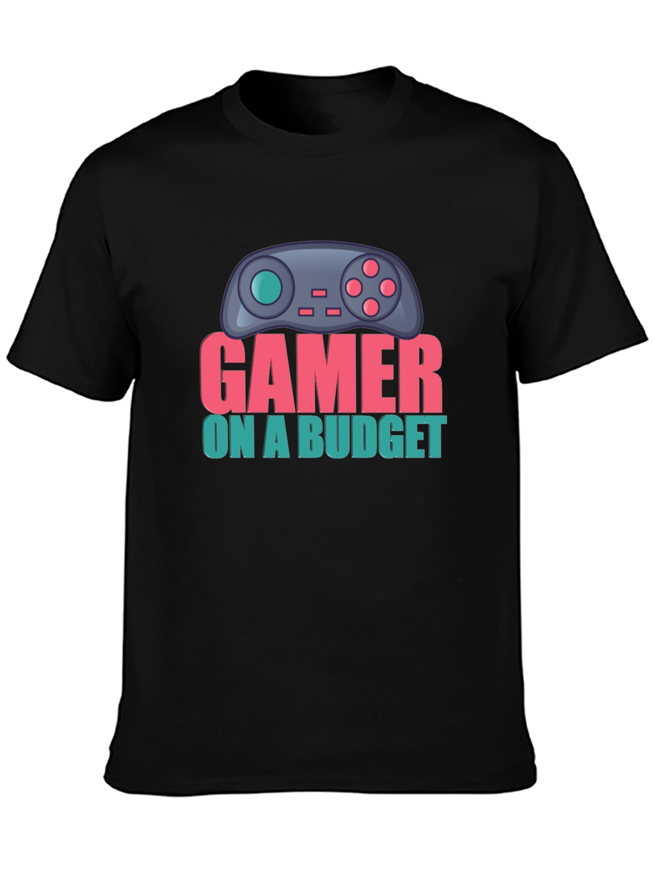 Gamer On A Budget T-Shirt - Black Cotton Tee