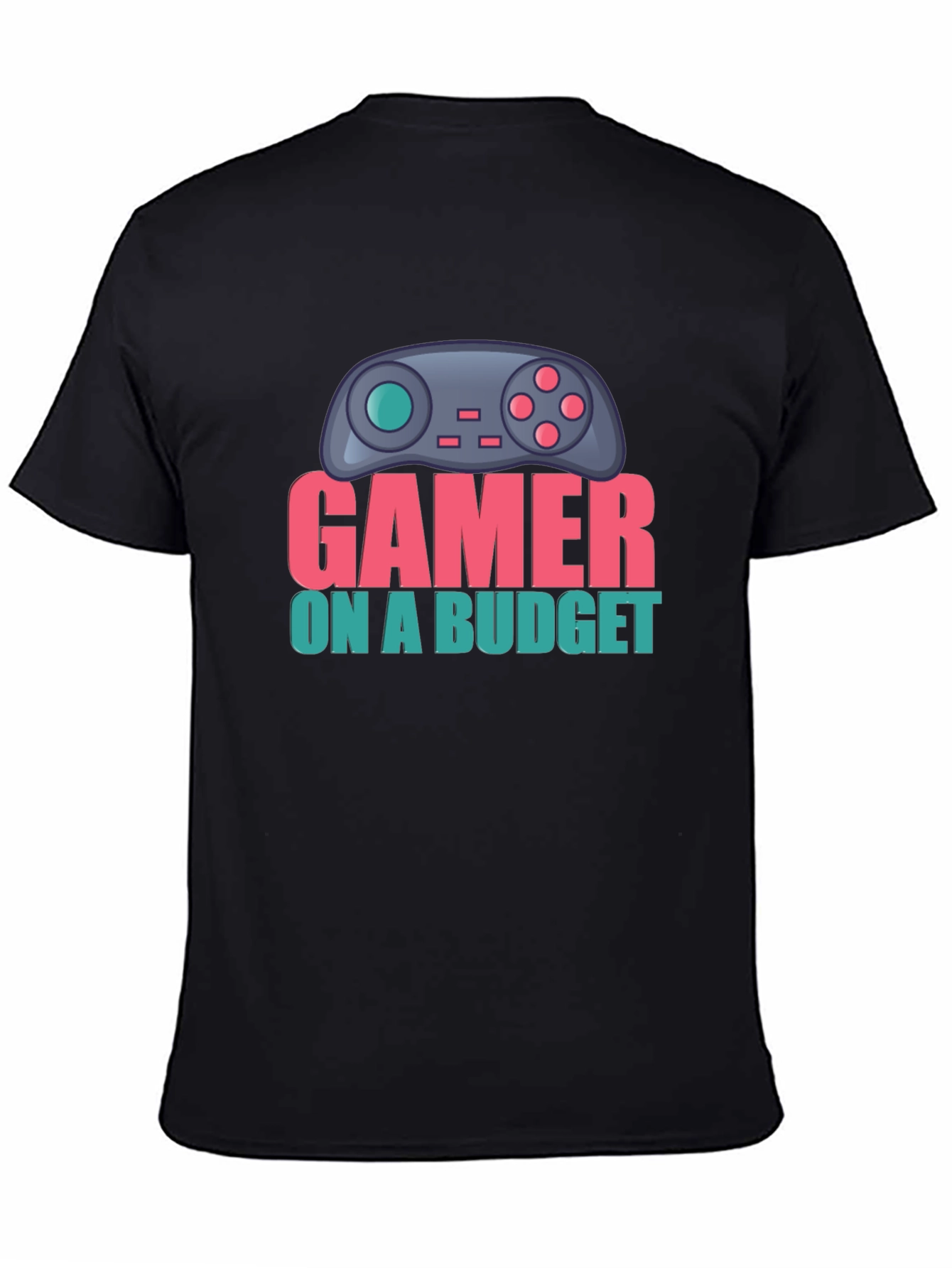 Gamer On A Budget T-Shirt - Black Cotton Tee