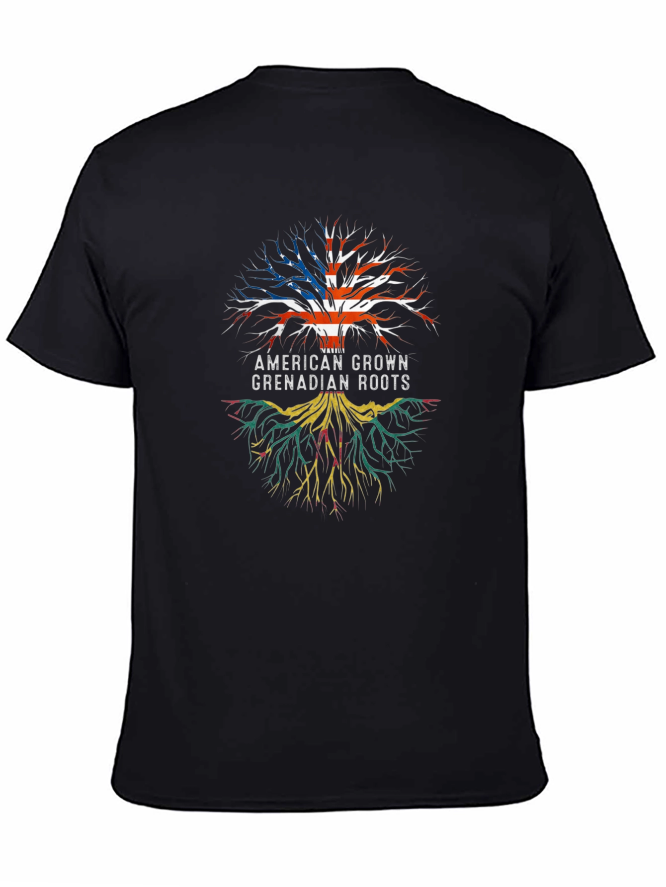 American Grown Grenadian Roots Tree T-Shirt