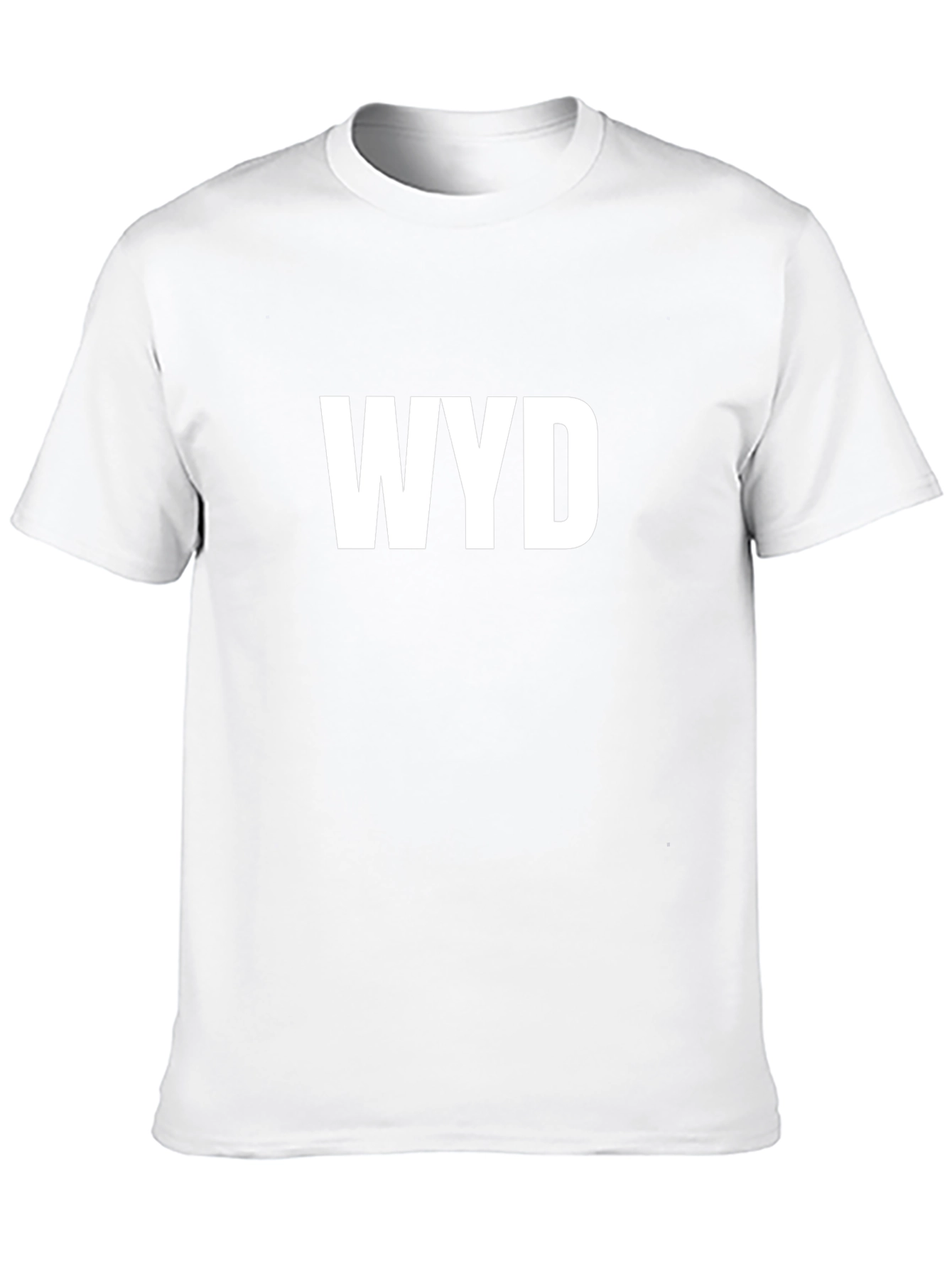 WYD Graphic T-Shirt - Black Crew Neck Tee