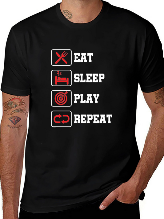 Eat Sleep Play Repeat T-Shirt - Gamer Lifestyle
