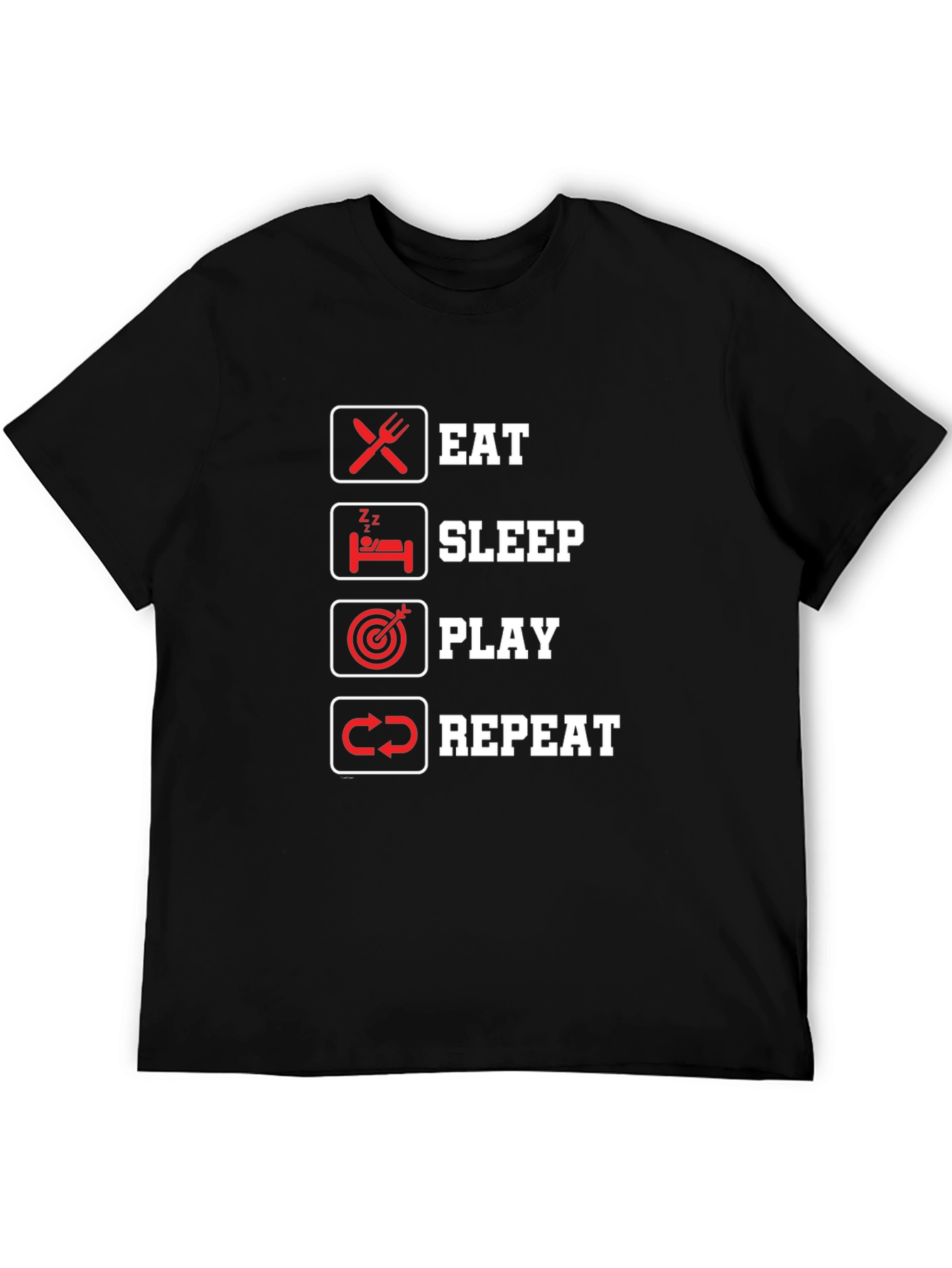 Eat Sleep Play Repeat T-Shirt - Gamer Lifestyle