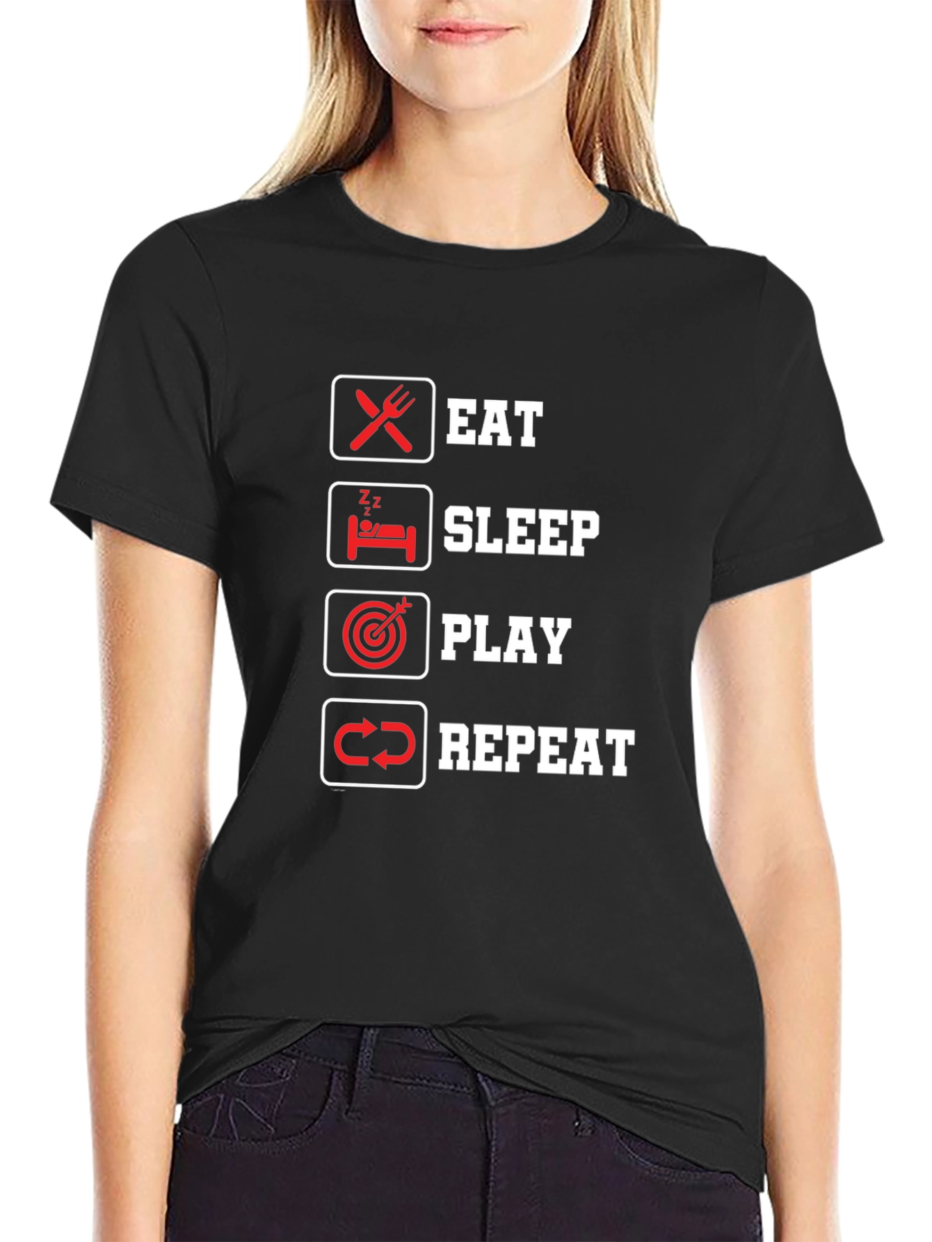 Eat Sleep Play Repeat T-Shirt - Gamer Lifestyle