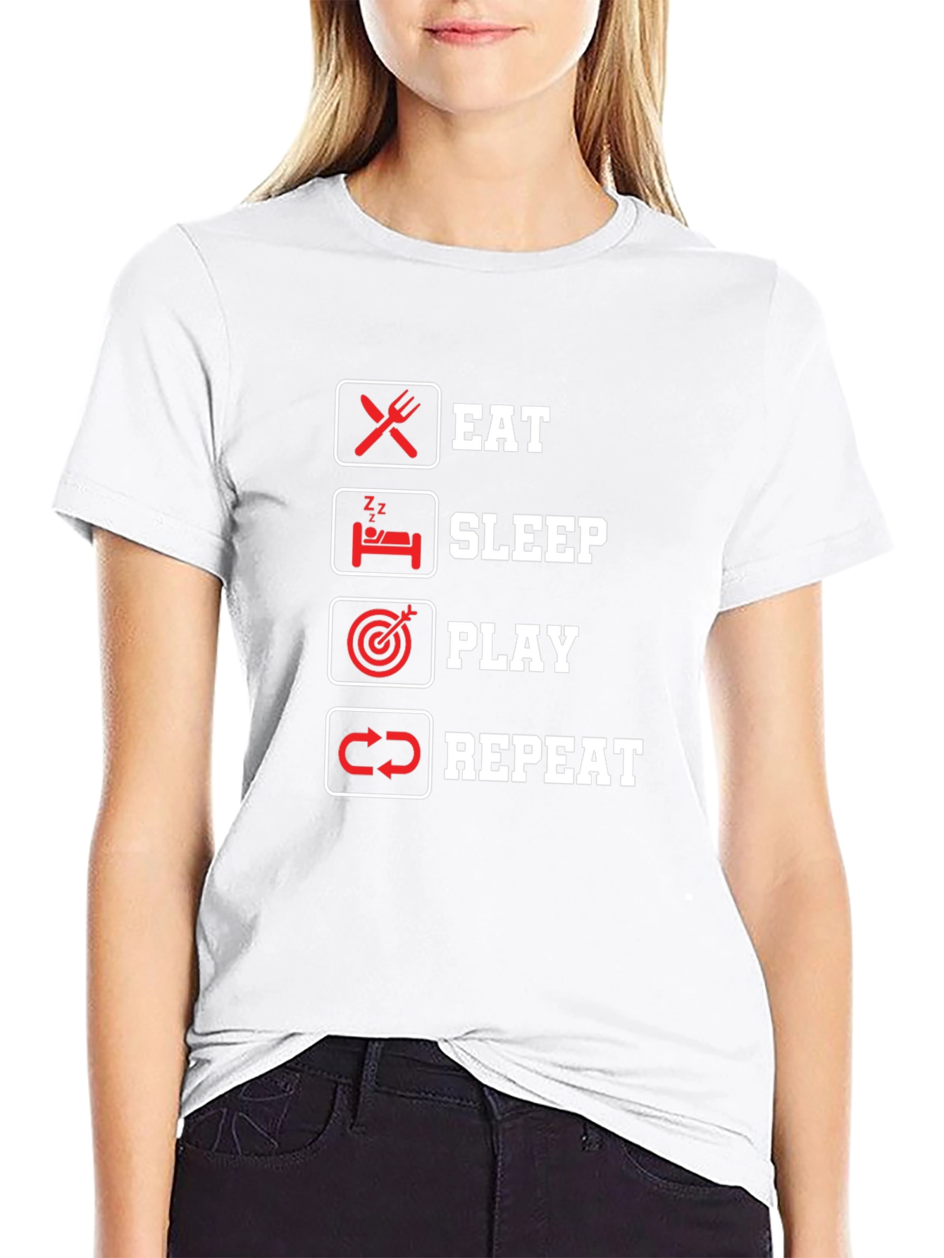 Eat Sleep Play Repeat T-Shirt - Gamer Lifestyle