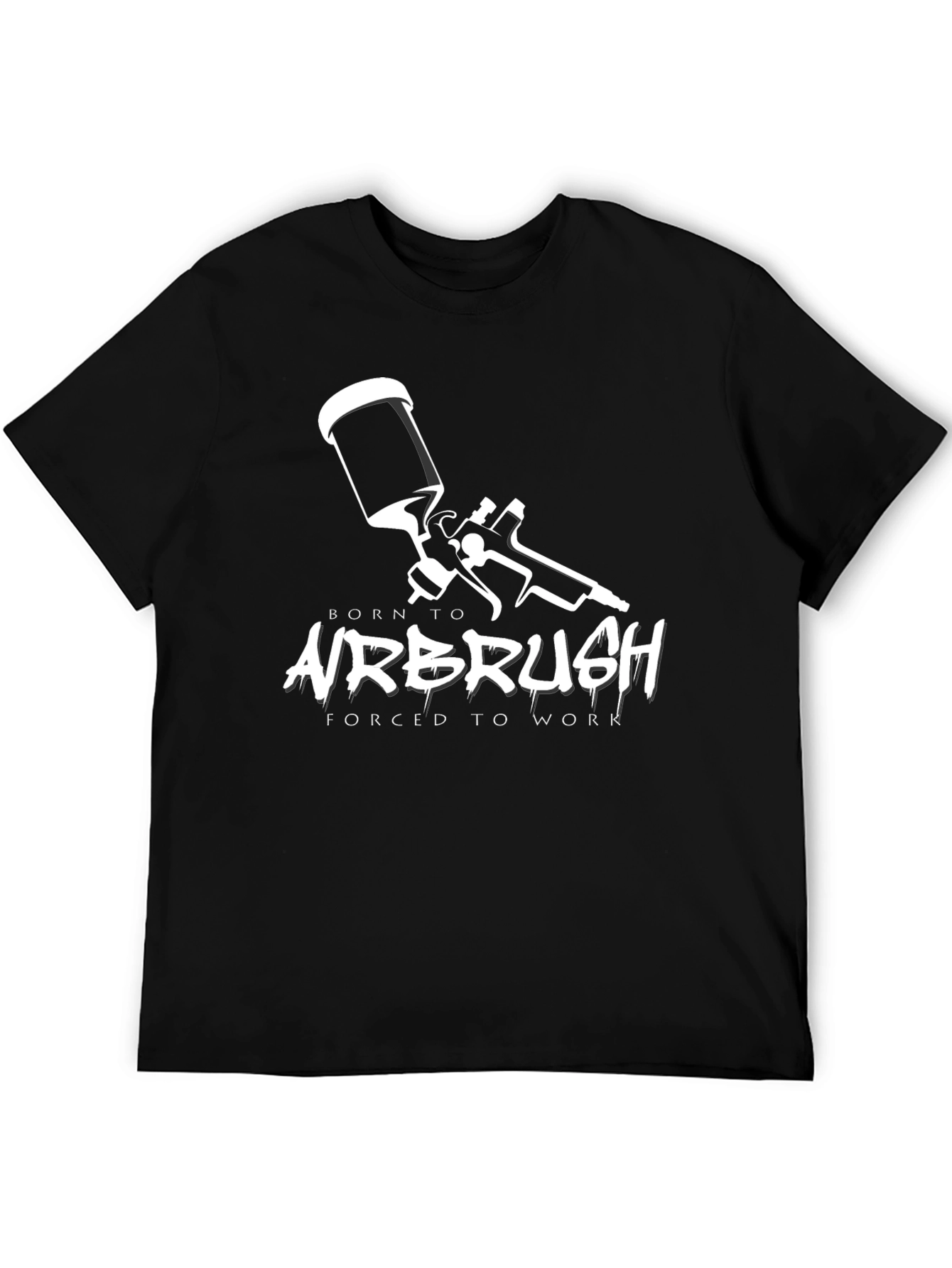 Born to Airbrush Black Graphic Tee
