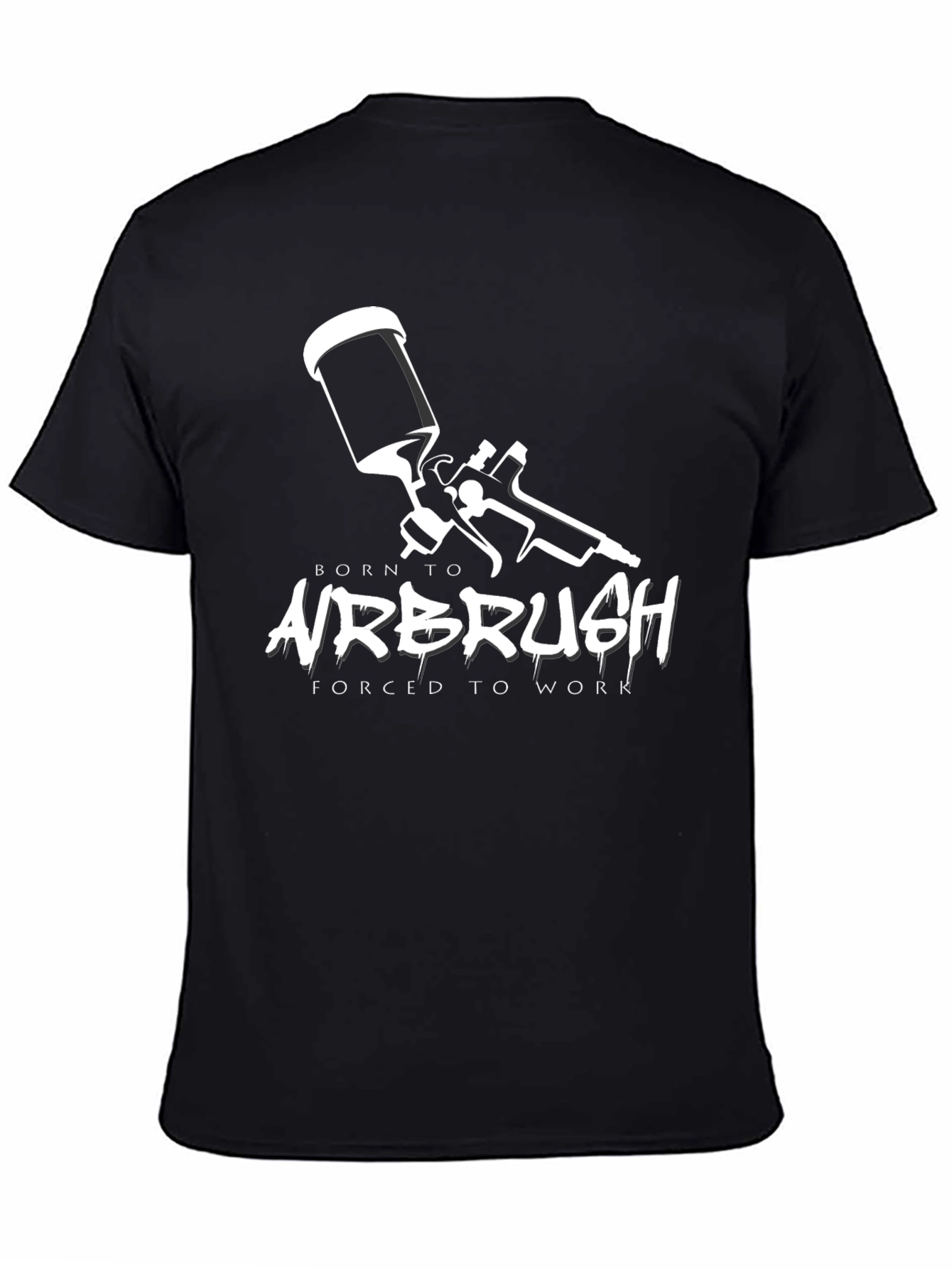 Born to Airbrush Black Graphic Tee